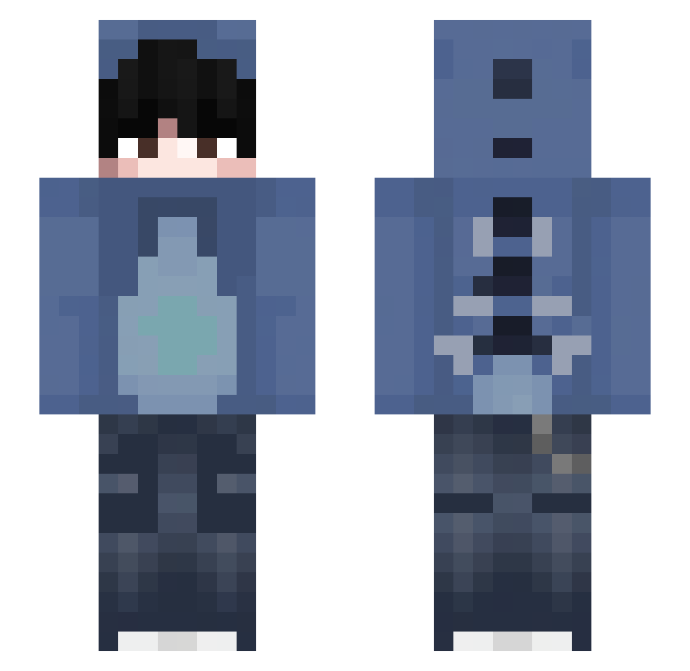 MareczeQPL Minecraft skin, front and back view