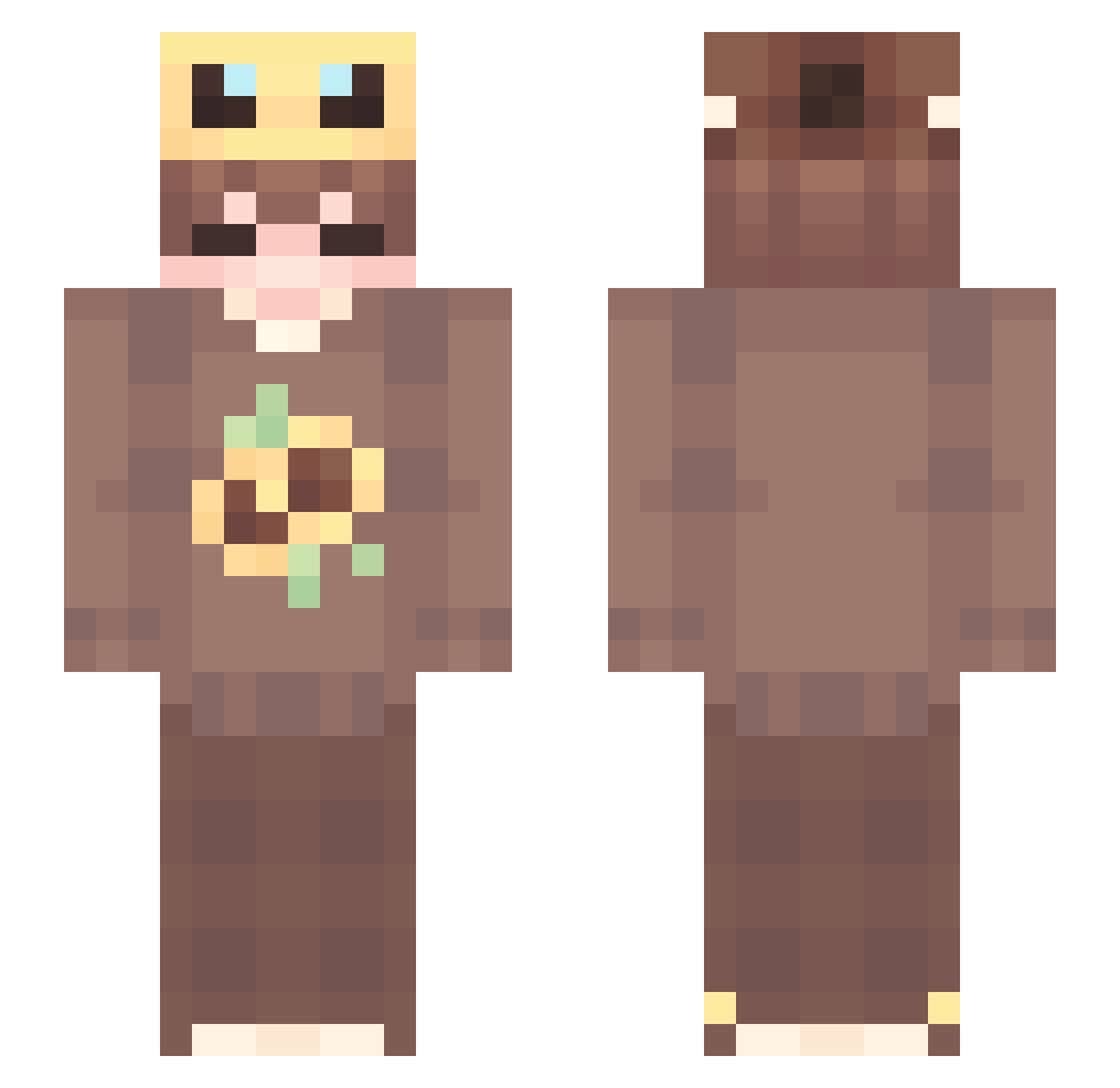 ogSouza Minecraft skin, front and back view