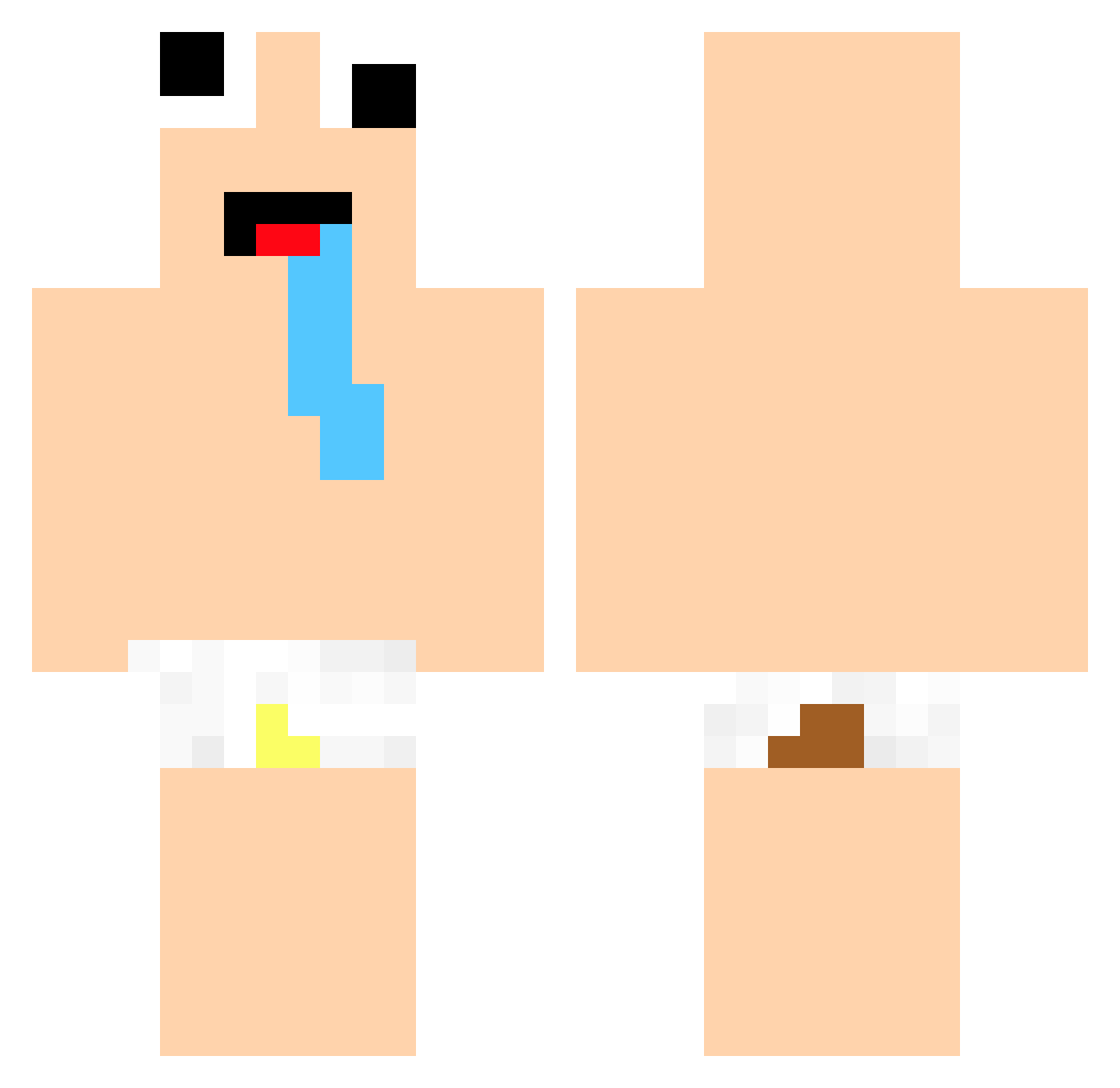 20vicho Minecraft skin, front and back view