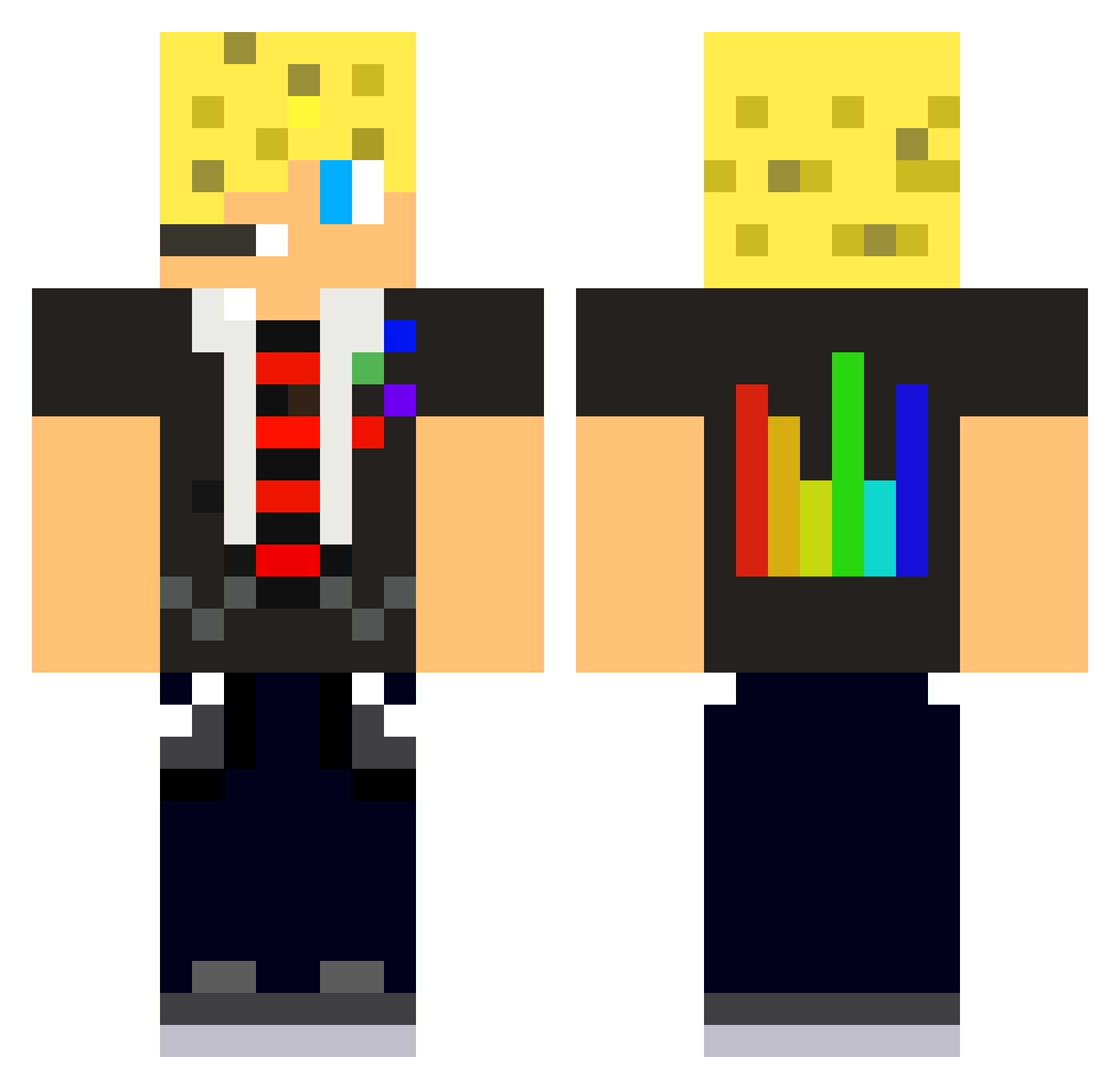 Luminy__ Minecraft skin, front and back view