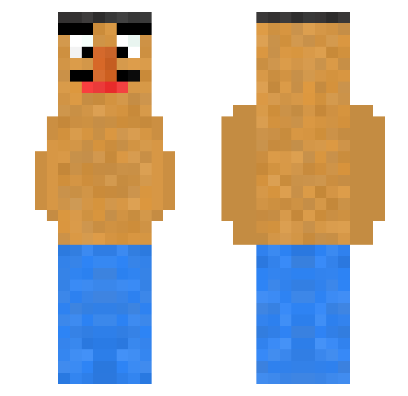 _mrpotatohead Minecraft skin, front and back view
