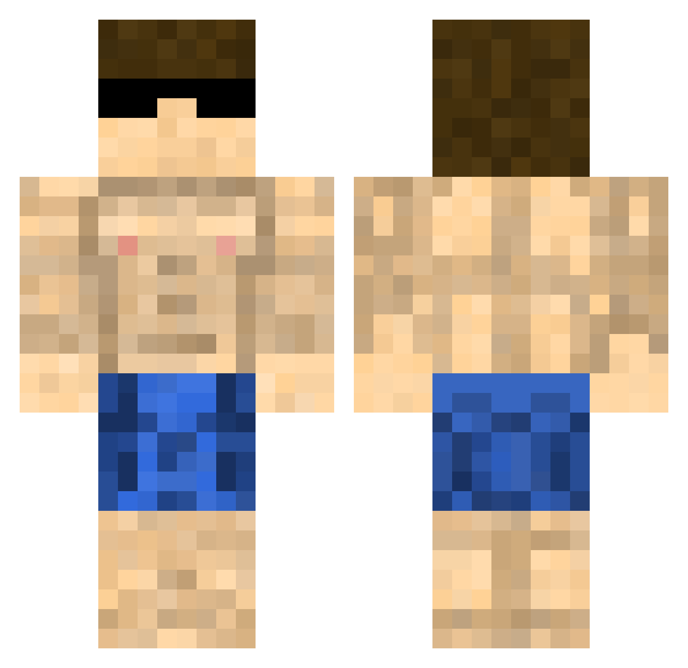 WW_Lenins_Voiaka Minecraft skin, front and back view
