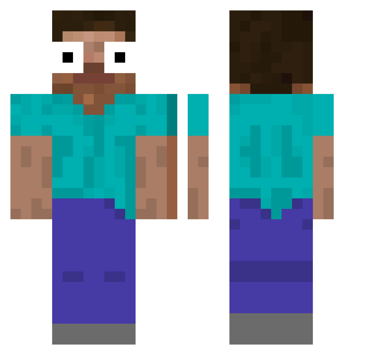 rumuxhi_ Minecraft skin, front and back view