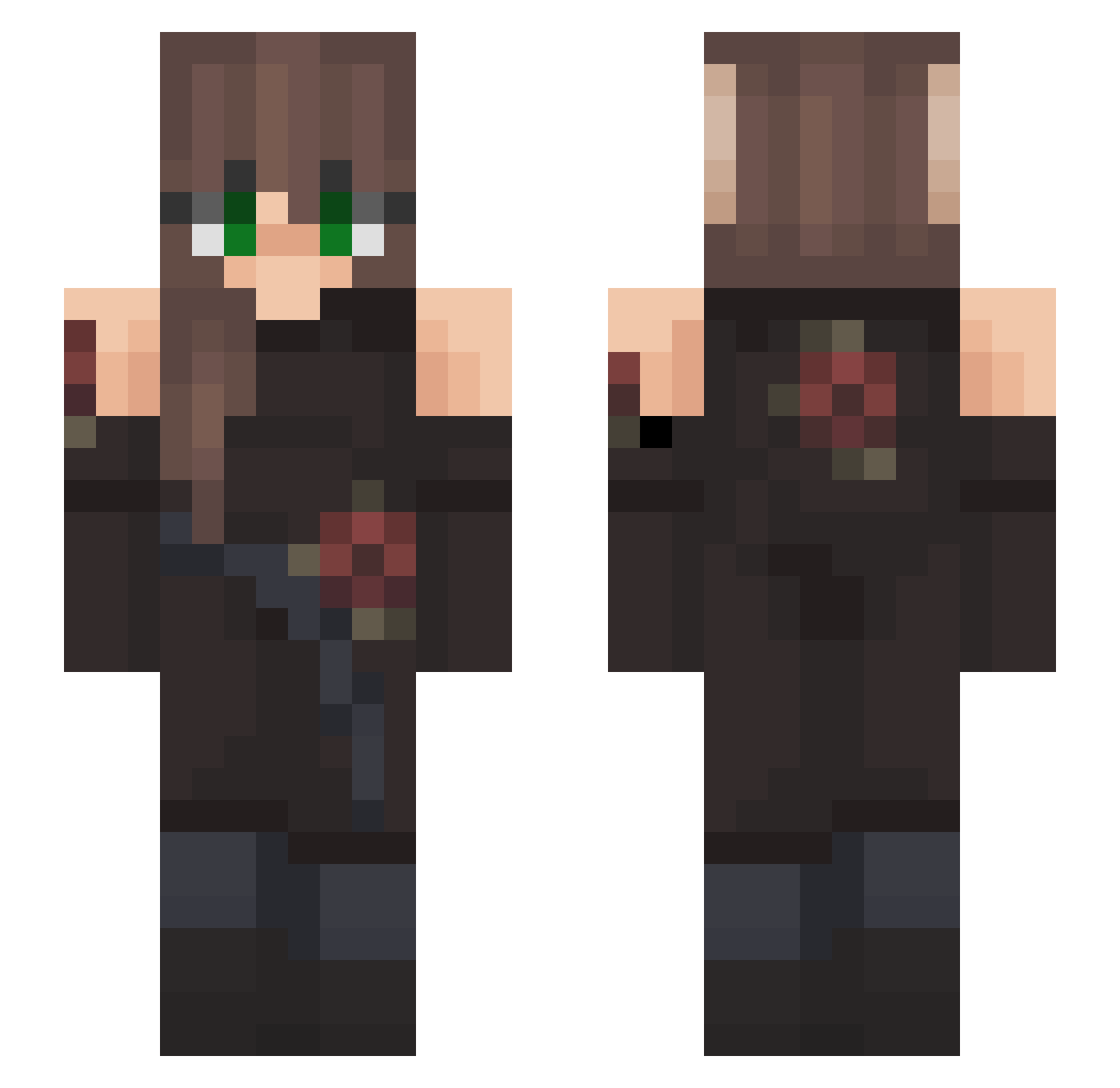 MagnumSclong Minecraft skin, front and back view