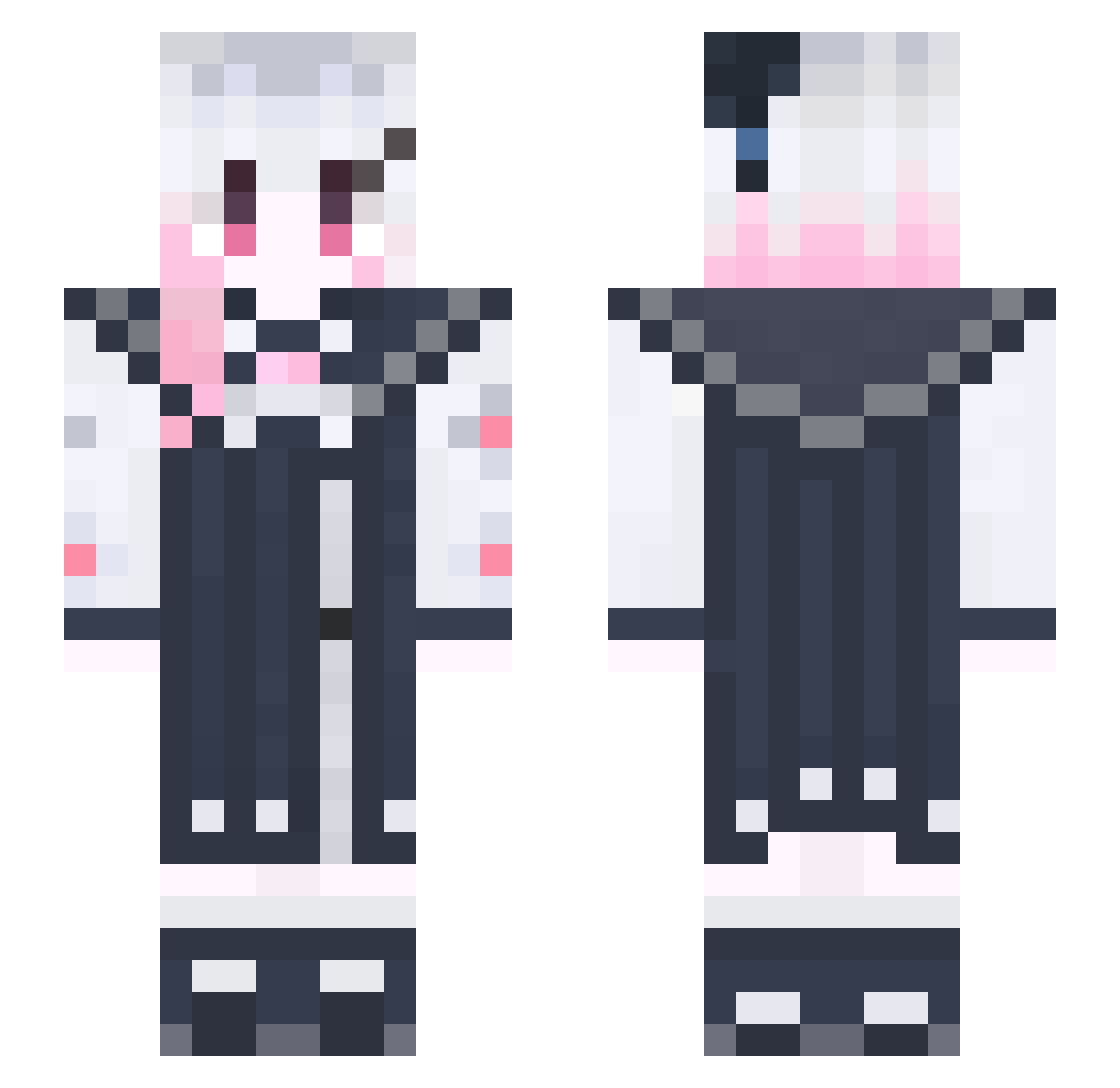 dou1zi Minecraft skin, front and back view