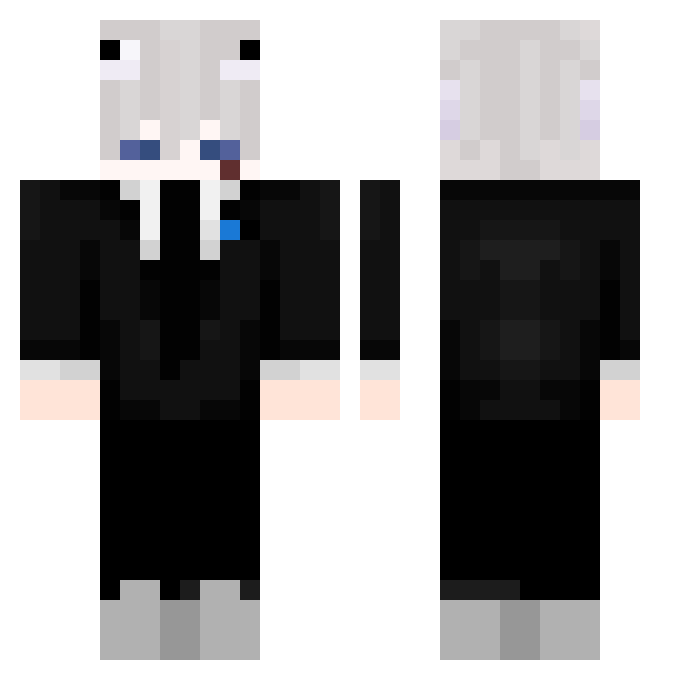 BladeFr4gs Minecraft skin, front and back view