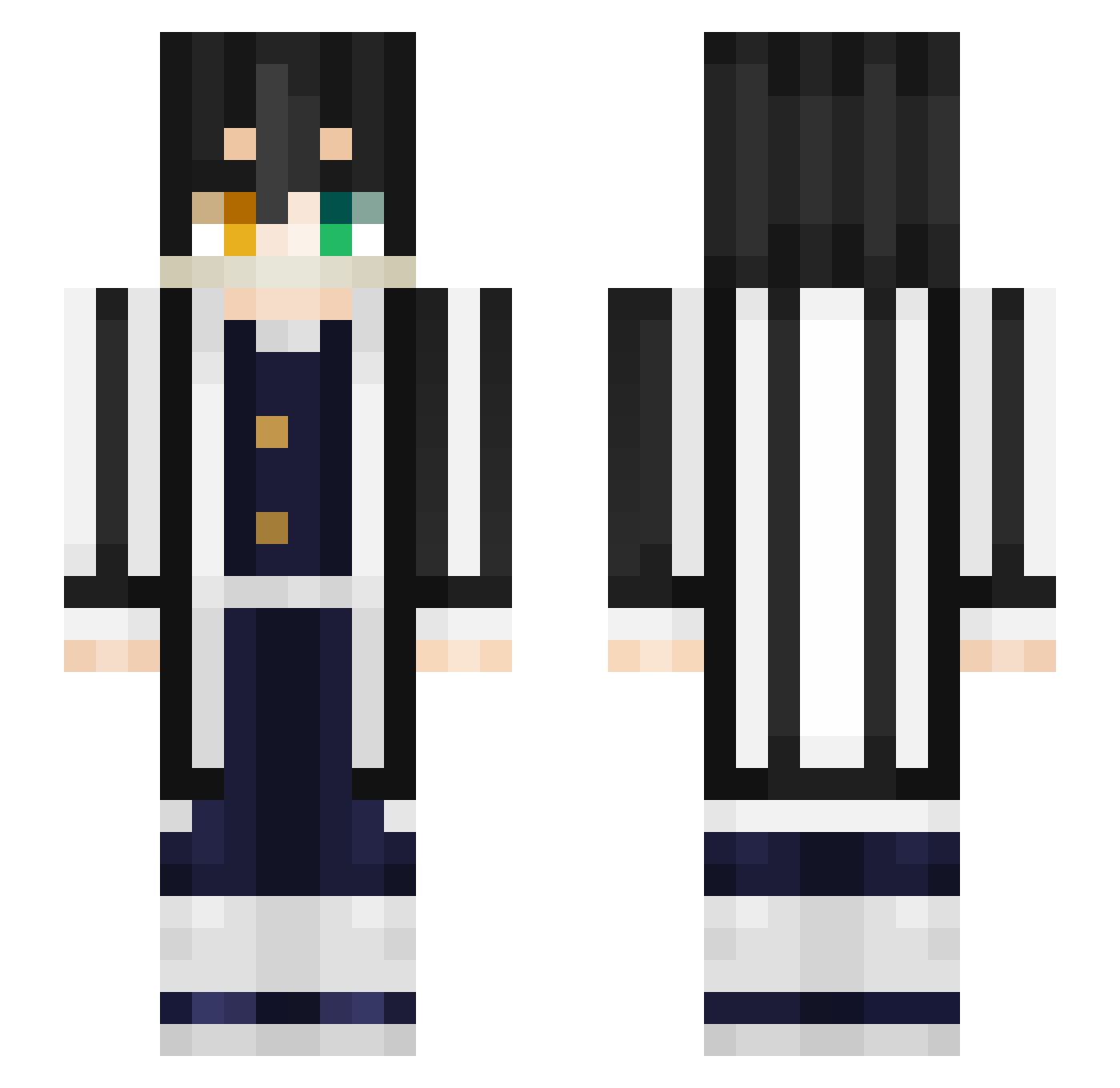 Haruchiyo__ Minecraft skin, front and back view