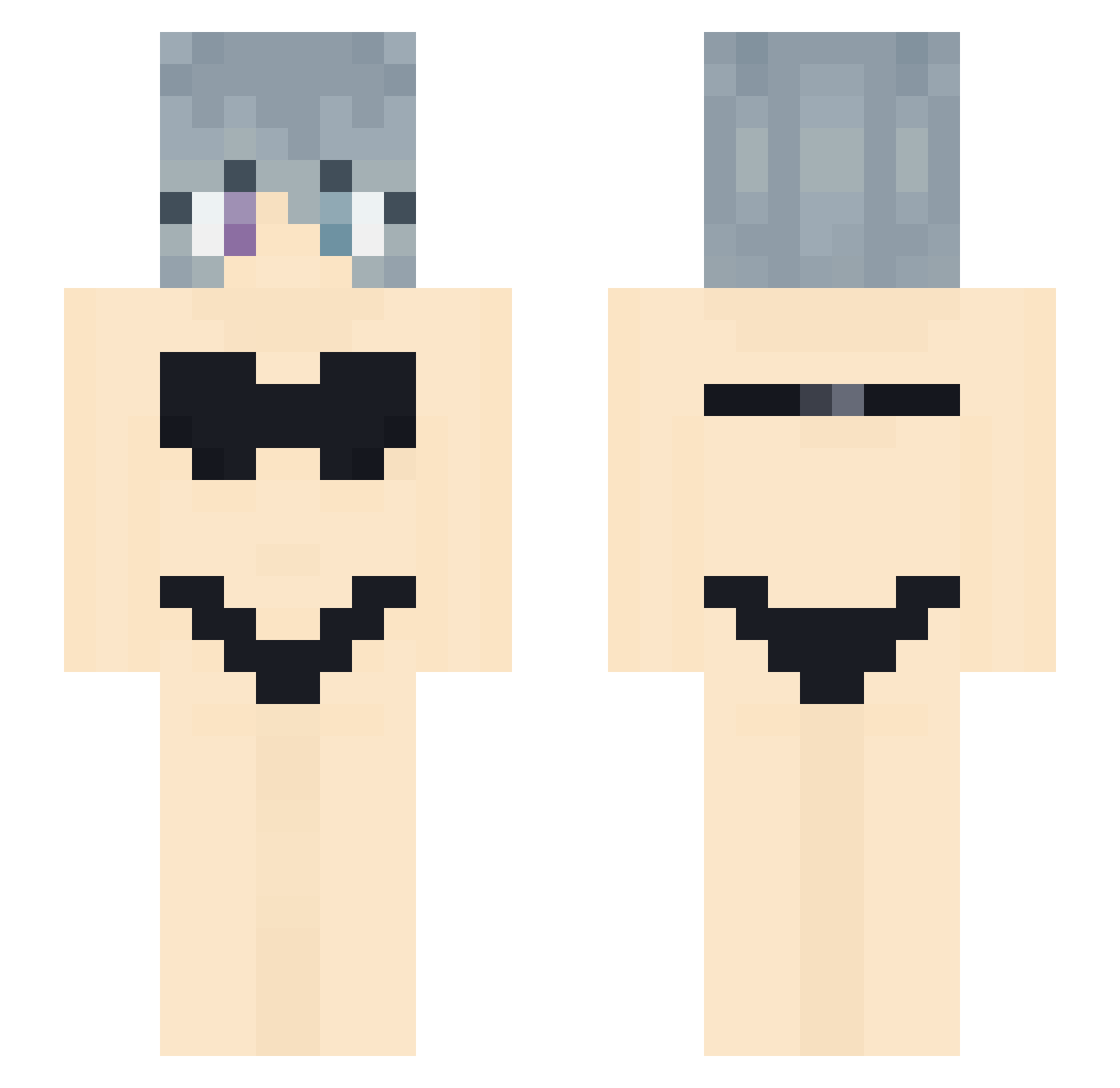 saniz_gumer Minecraft skin, front and back view