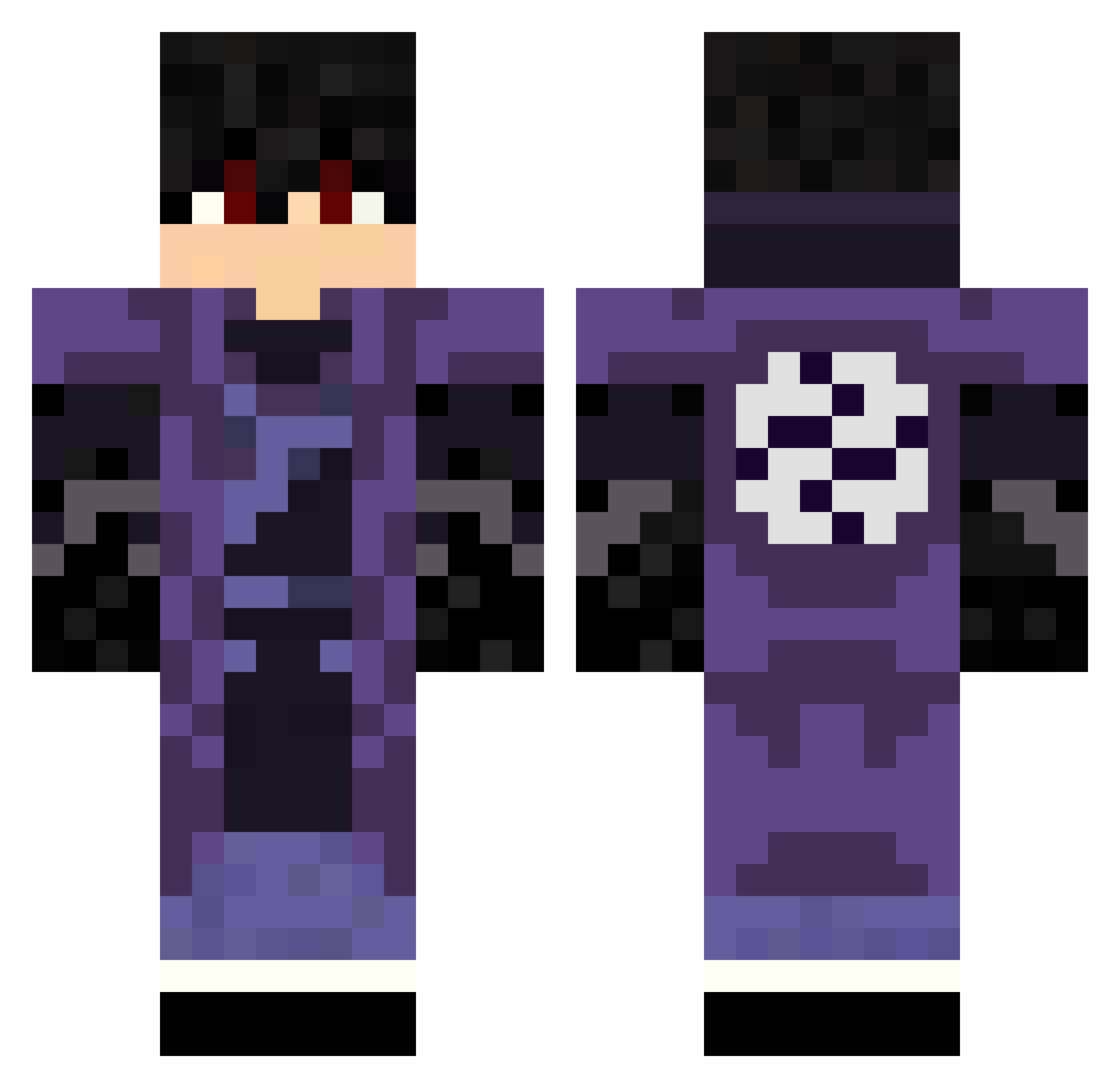 wildsandwic Minecraft skin, front and back view