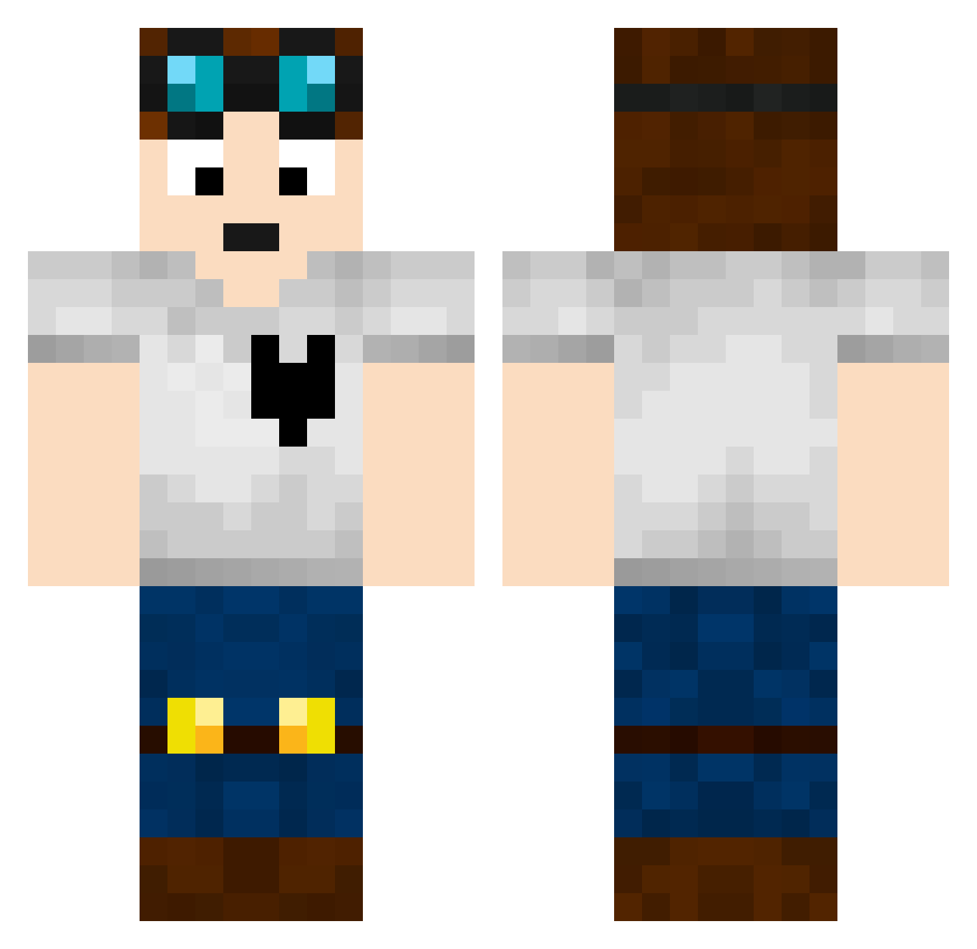 S_Rivera Minecraft skin, front and back view