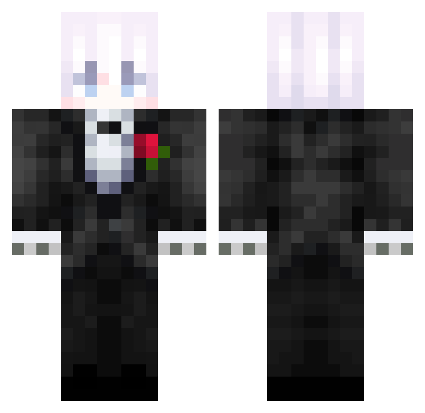 Mateto01 Minecraft skin, front and back view