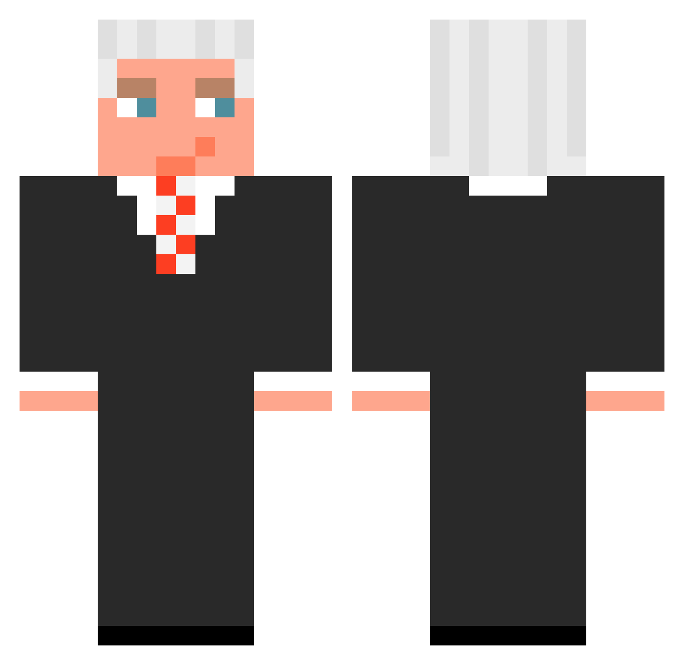 Posejdon00000000 Minecraft skin, front and back view