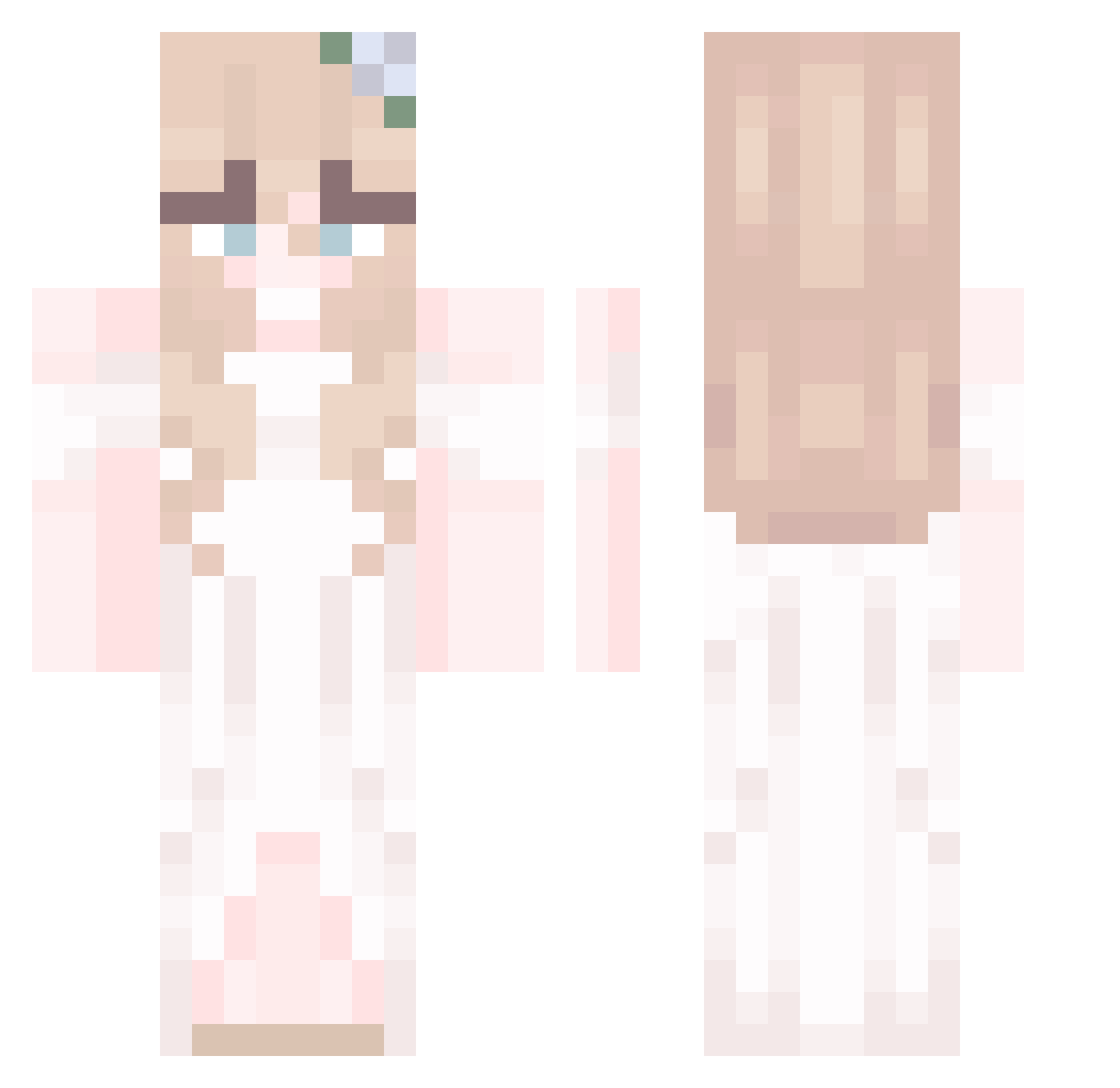 diurts Minecraft skin, front and back view