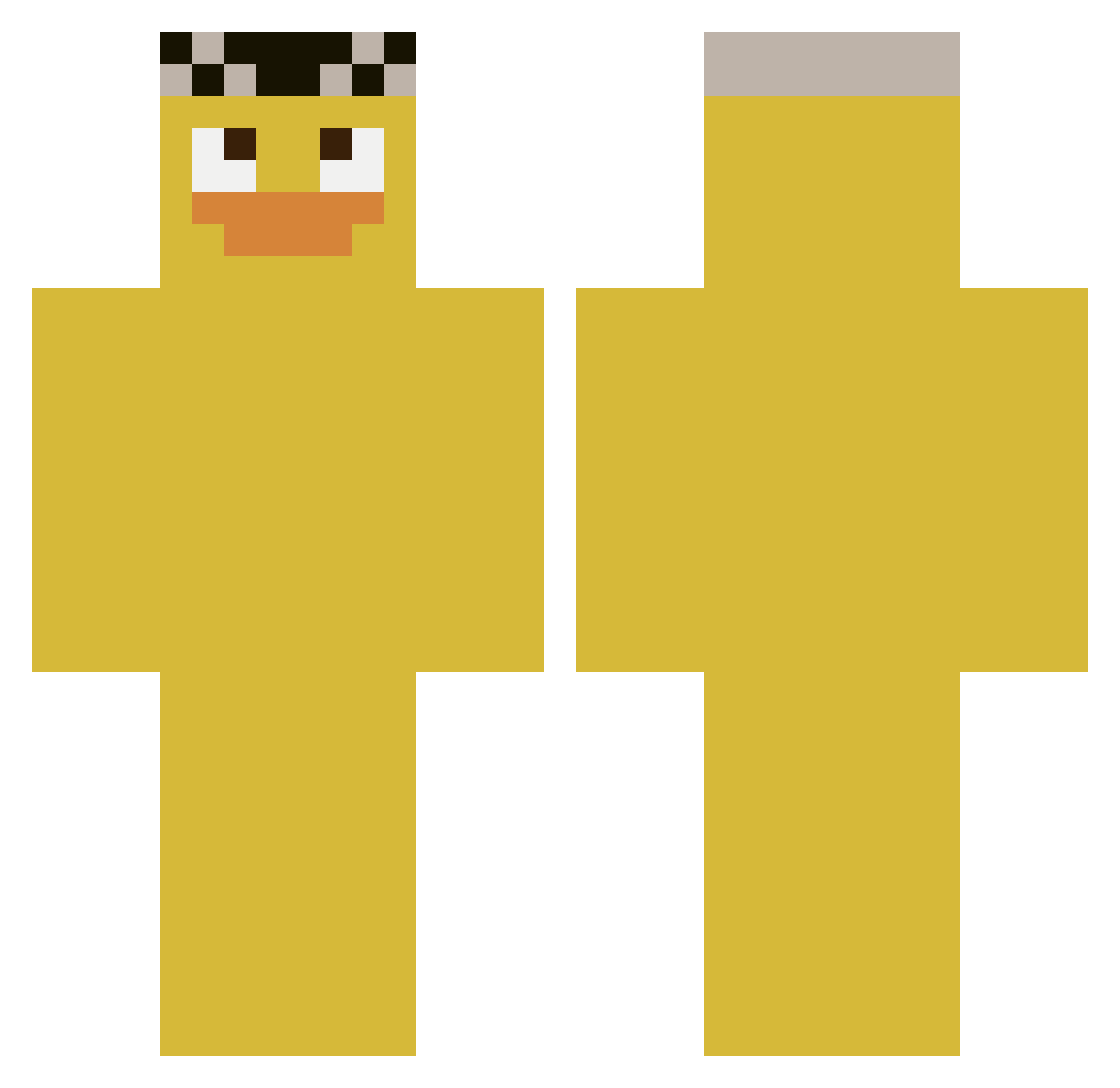 L_Ryuzaki_ Minecraft skin, front and back view