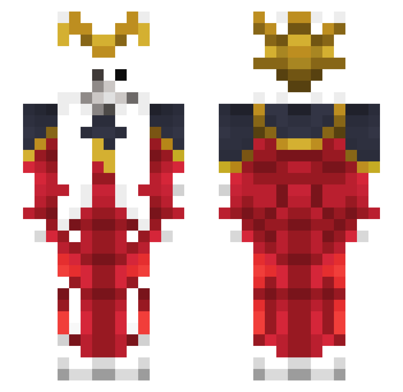 shanizu Minecraft skin, front and back view