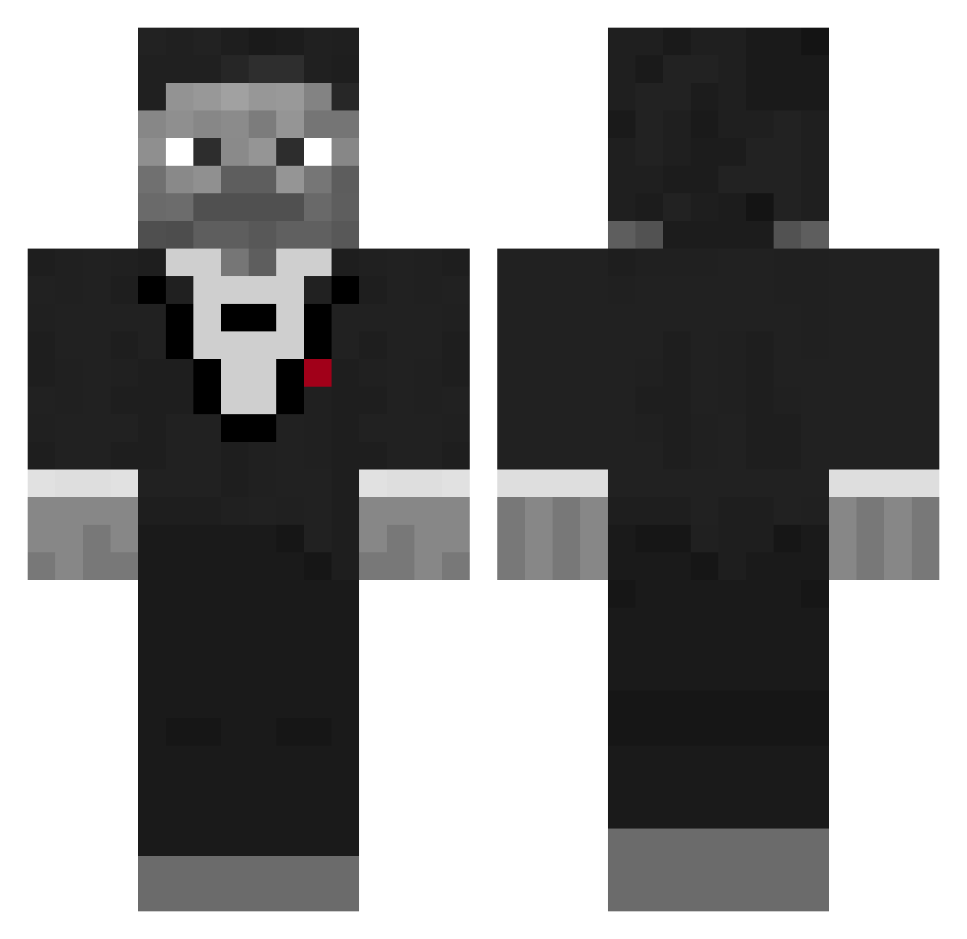 SoulOfDreams Minecraft skin, front and back view