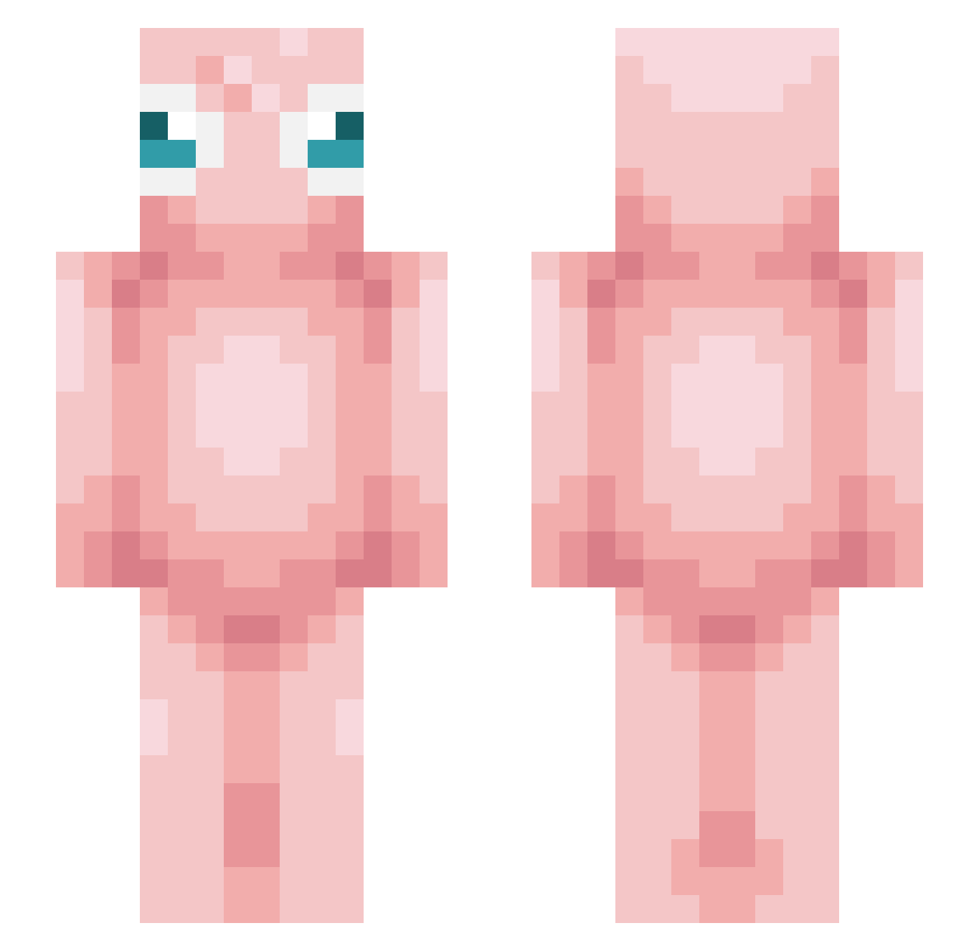 LengBong Minecraft skin, front and back view
