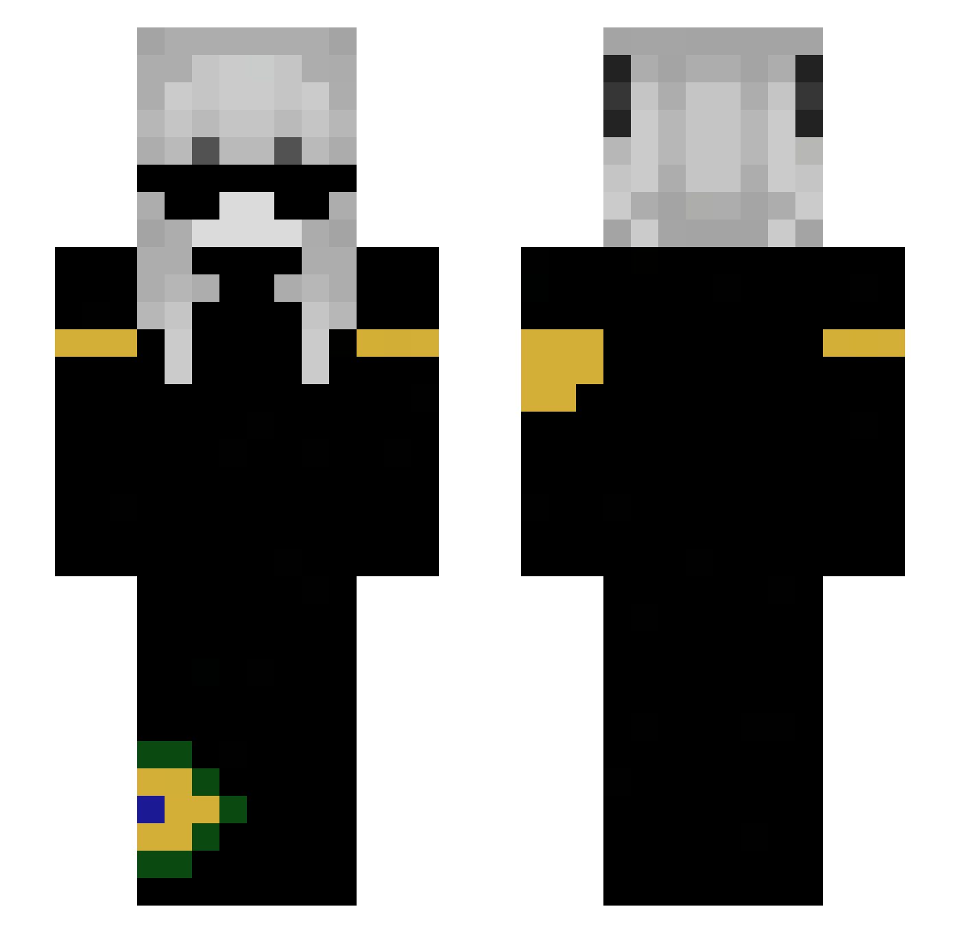 d4rkxz Minecraft skin, front and back view