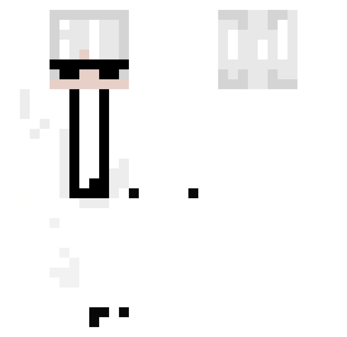 Kothares Minecraft skin, front and back view