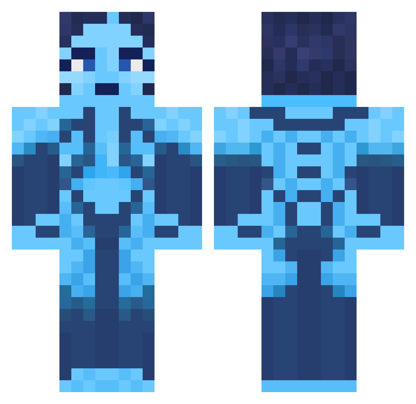 Keitzzen Minecraft skin, front and back view