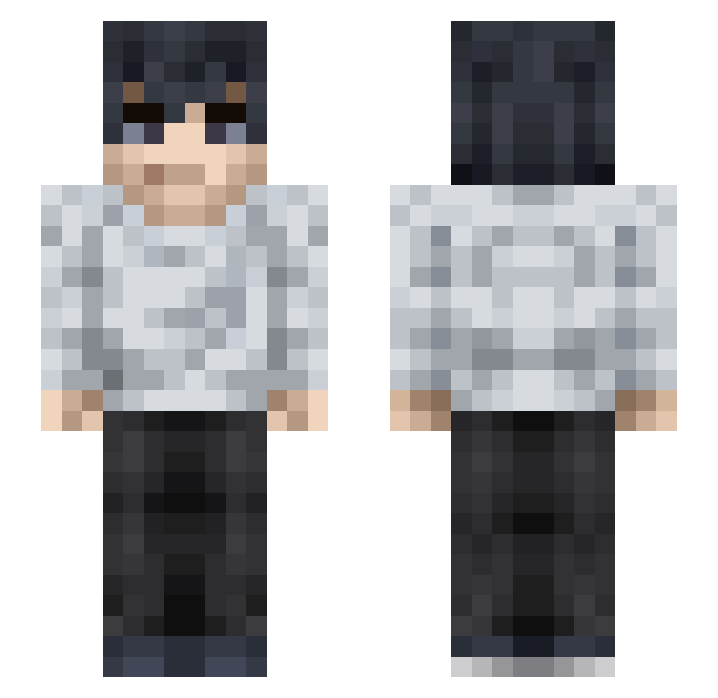 asasin_gamer Minecraft skin, front and back view