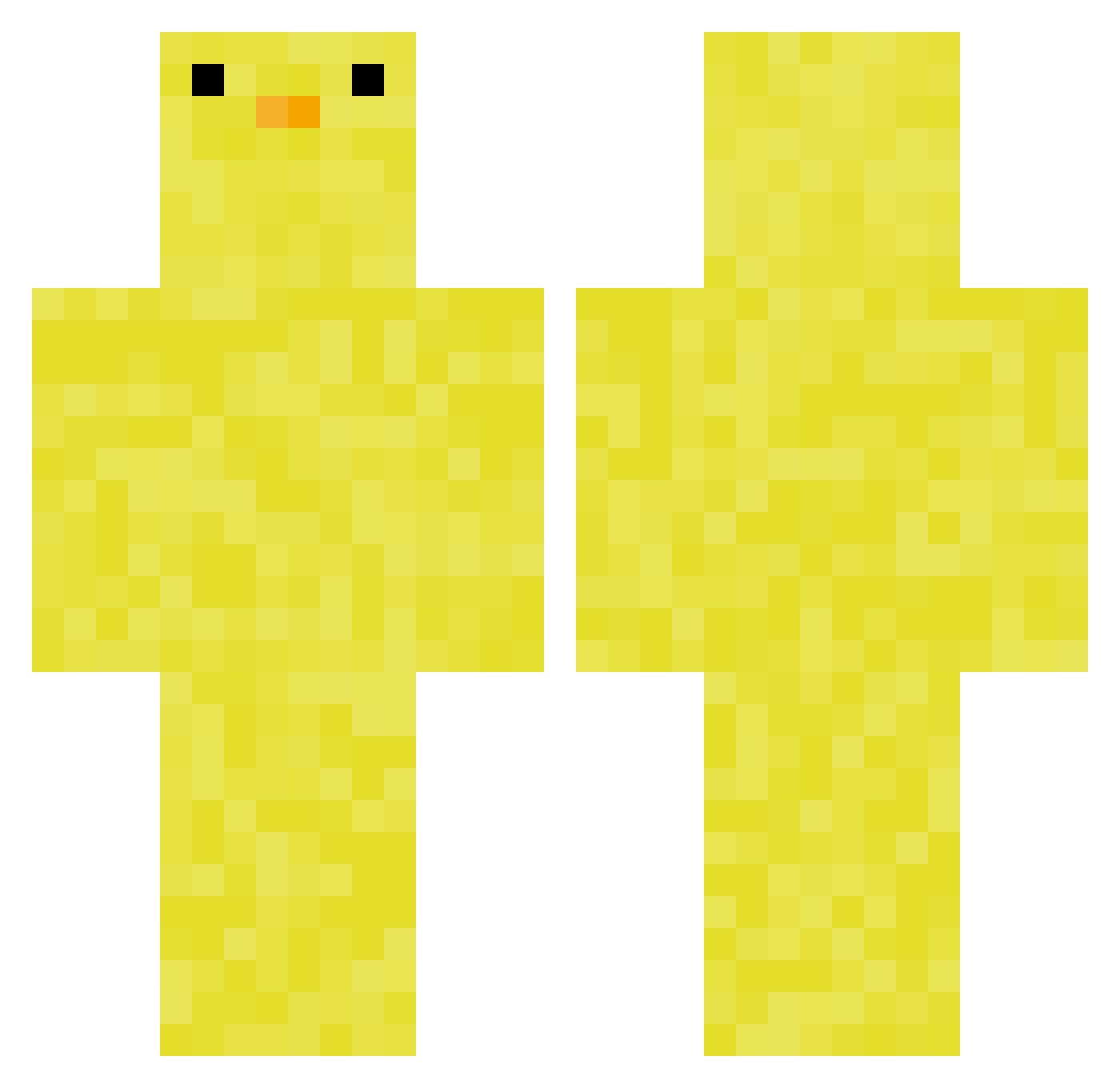 Karol1322 Minecraft skin, front and back view