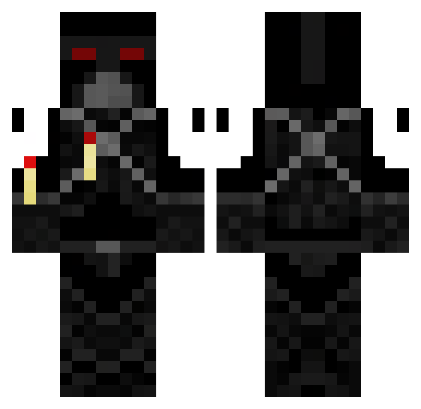 Tento_San Minecraft skin, front and back view