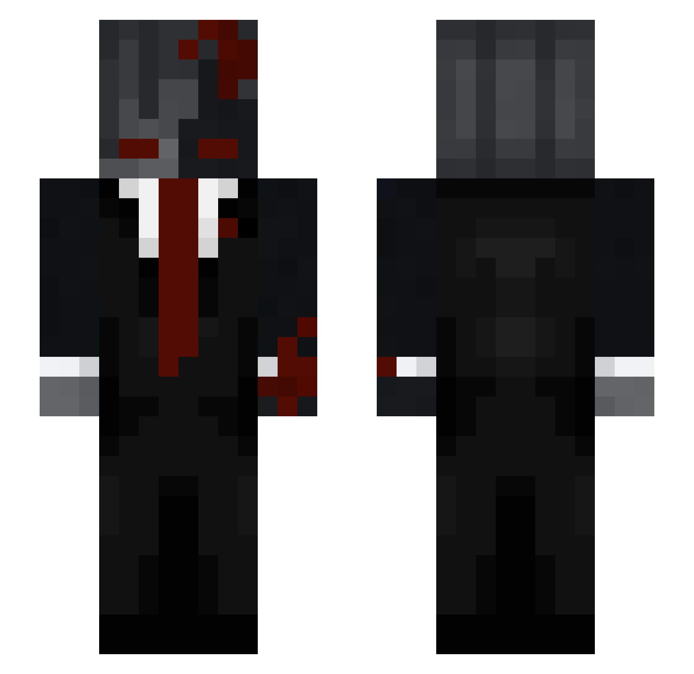 ElsaMeyer Minecraft skin, front and back view