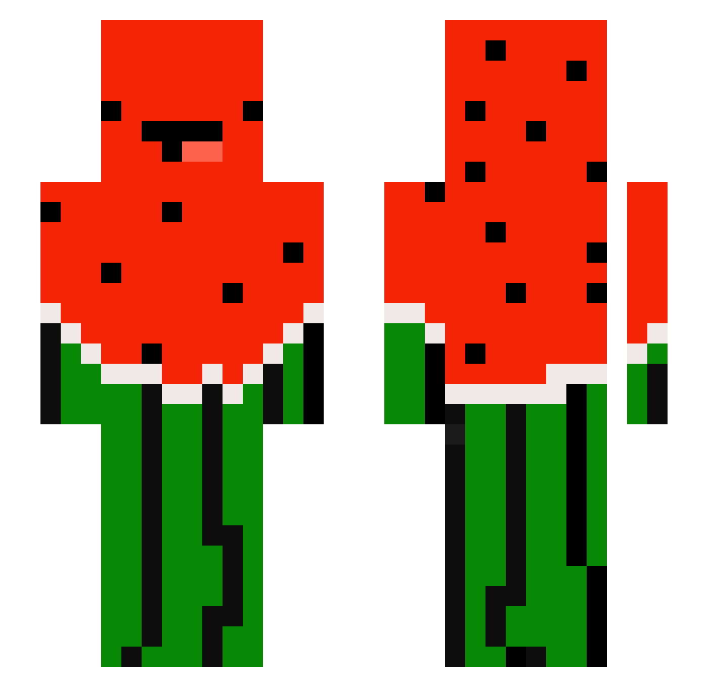 ar_buz Minecraft skin, front and back view
