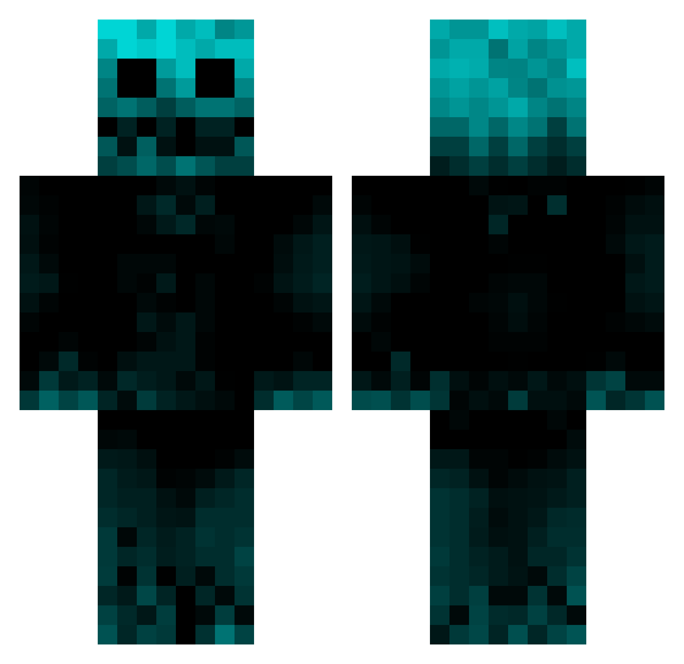 RpDNemesiS Minecraft skin, front and back view