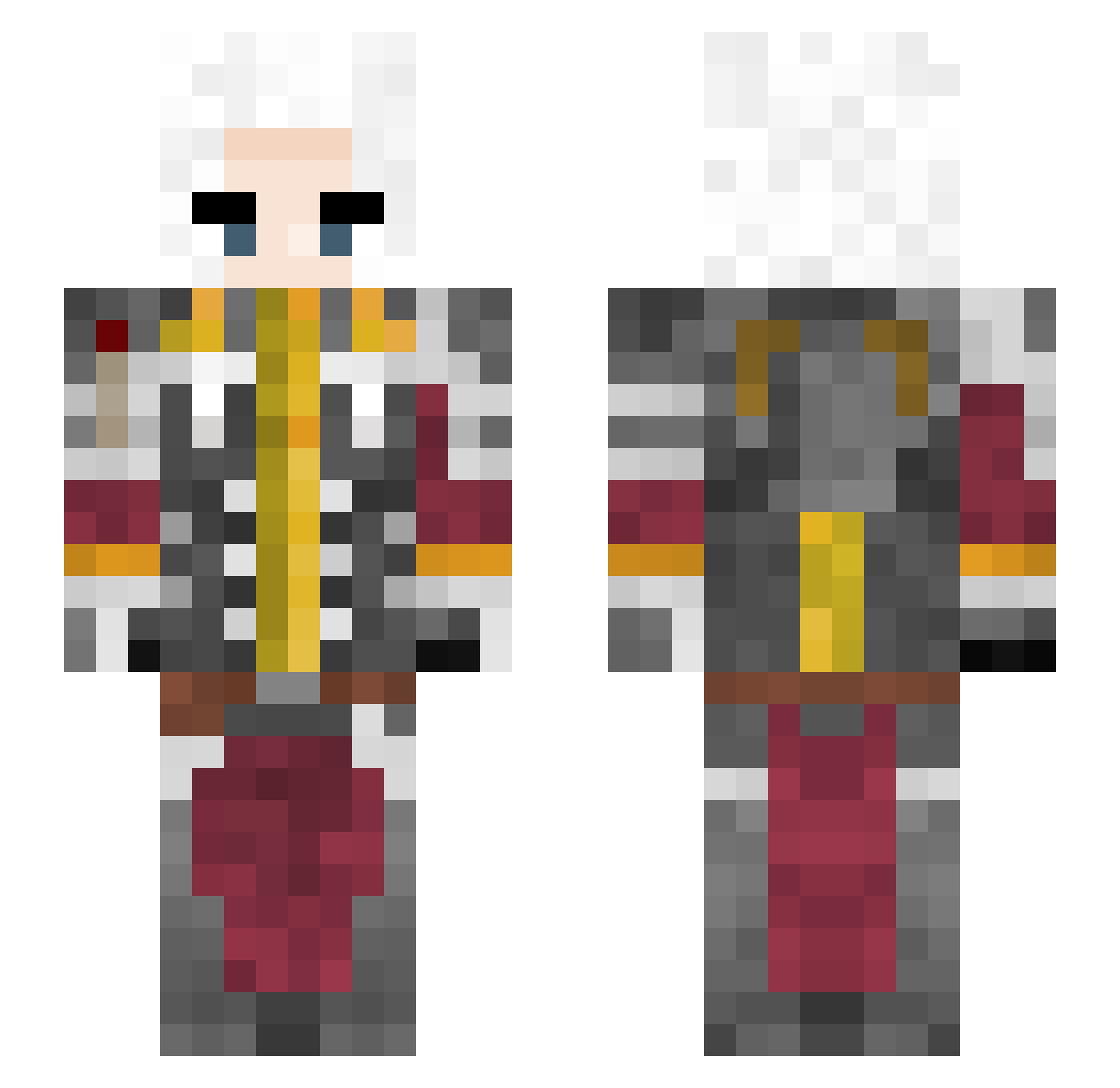 estoyfaded Minecraft skin, front and back view
