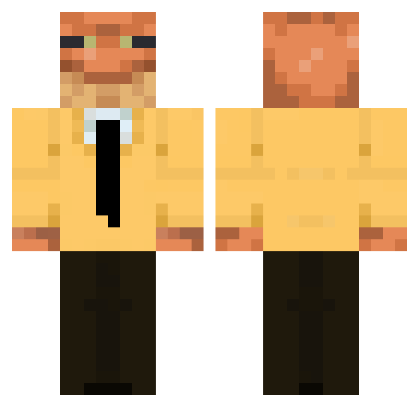 freaky_simon7646 Minecraft skin, front and back view
