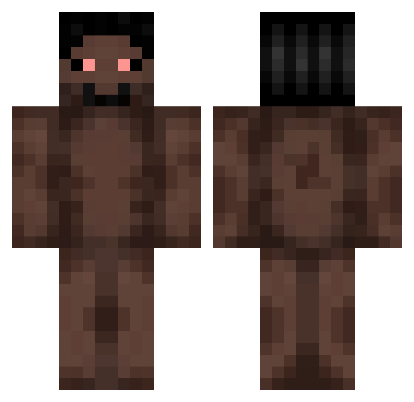z1dek Minecraft skin, front and back view