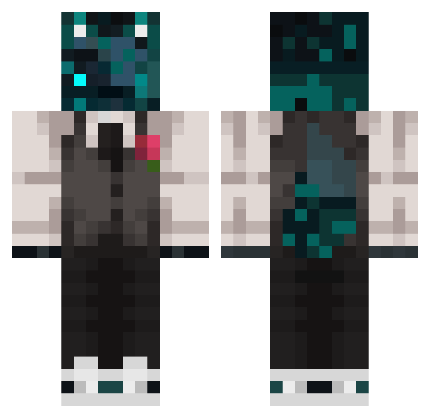 Gumball5900 Minecraft skin, front and back view