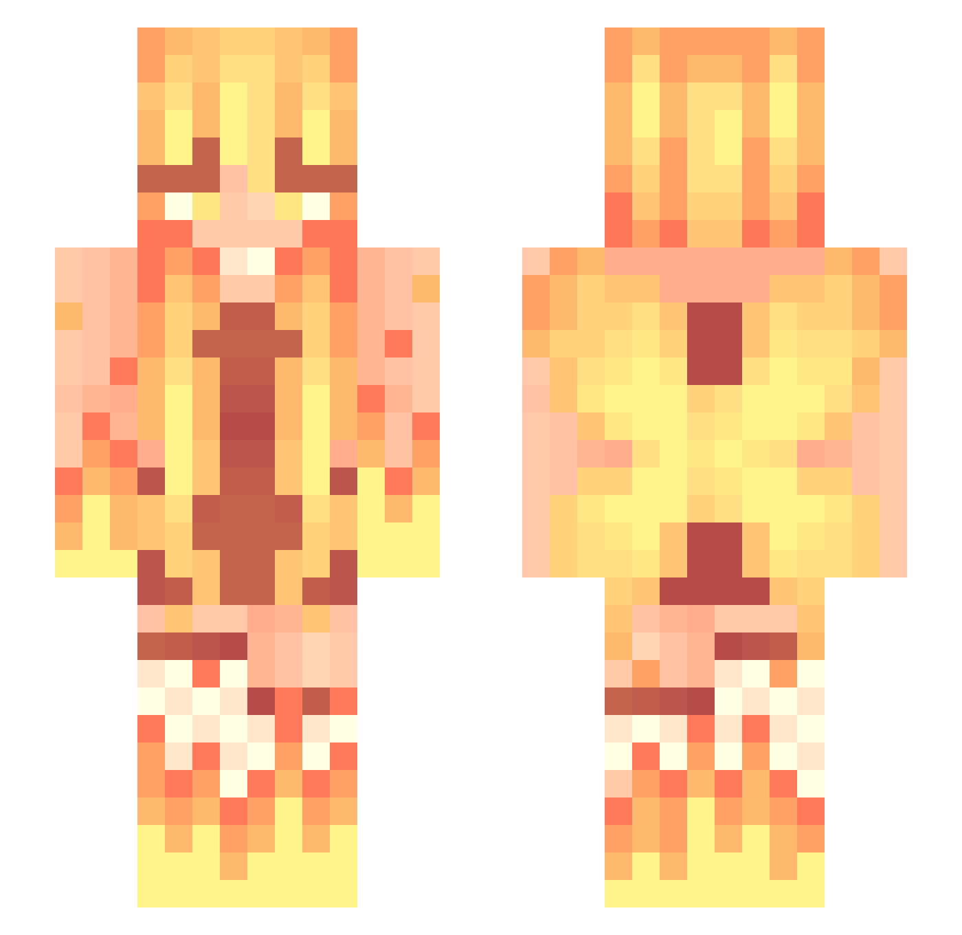 Lytriana11 Minecraft skin, front and back view