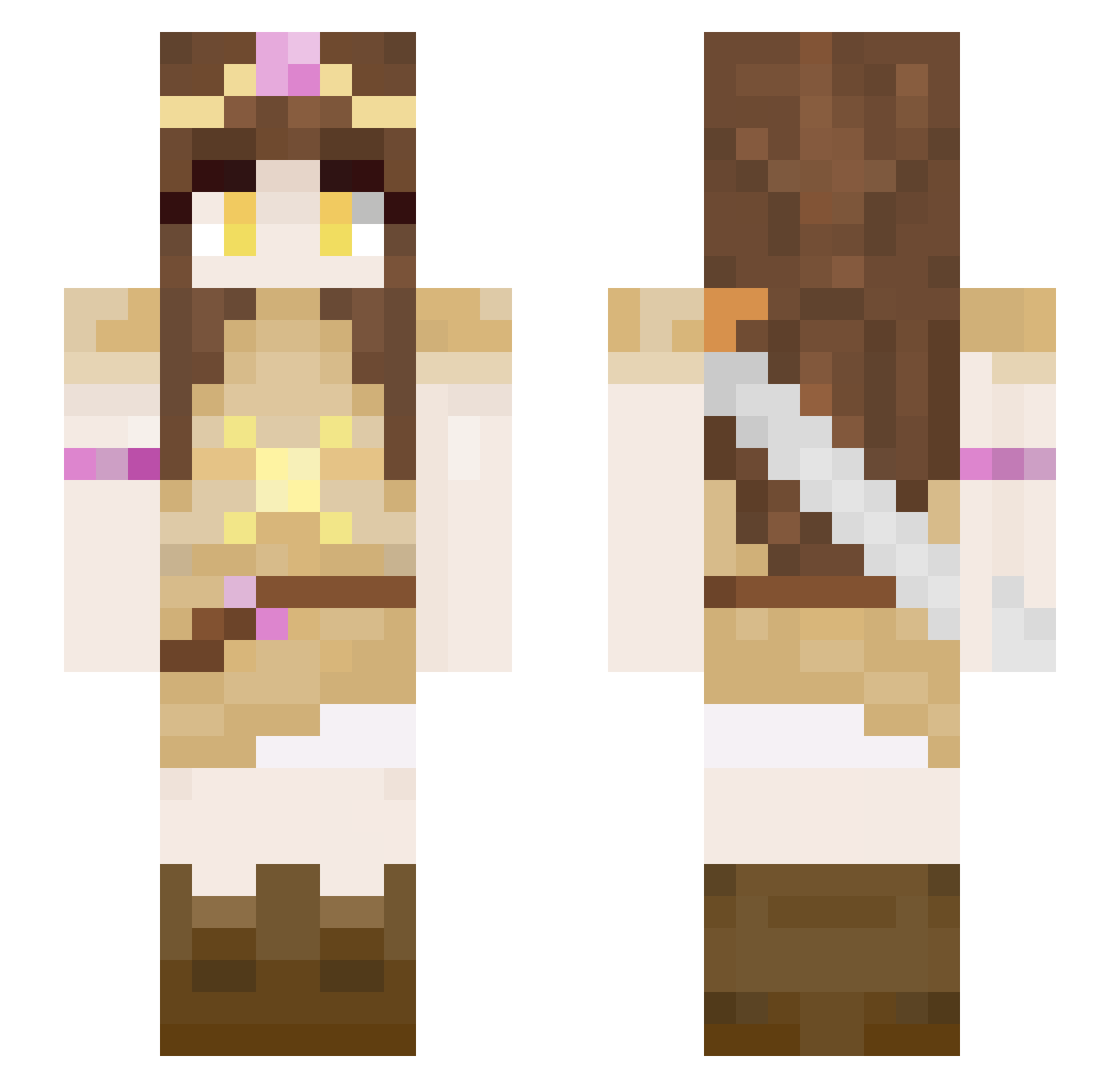 vFranci_Fx Minecraft skin, front and back view