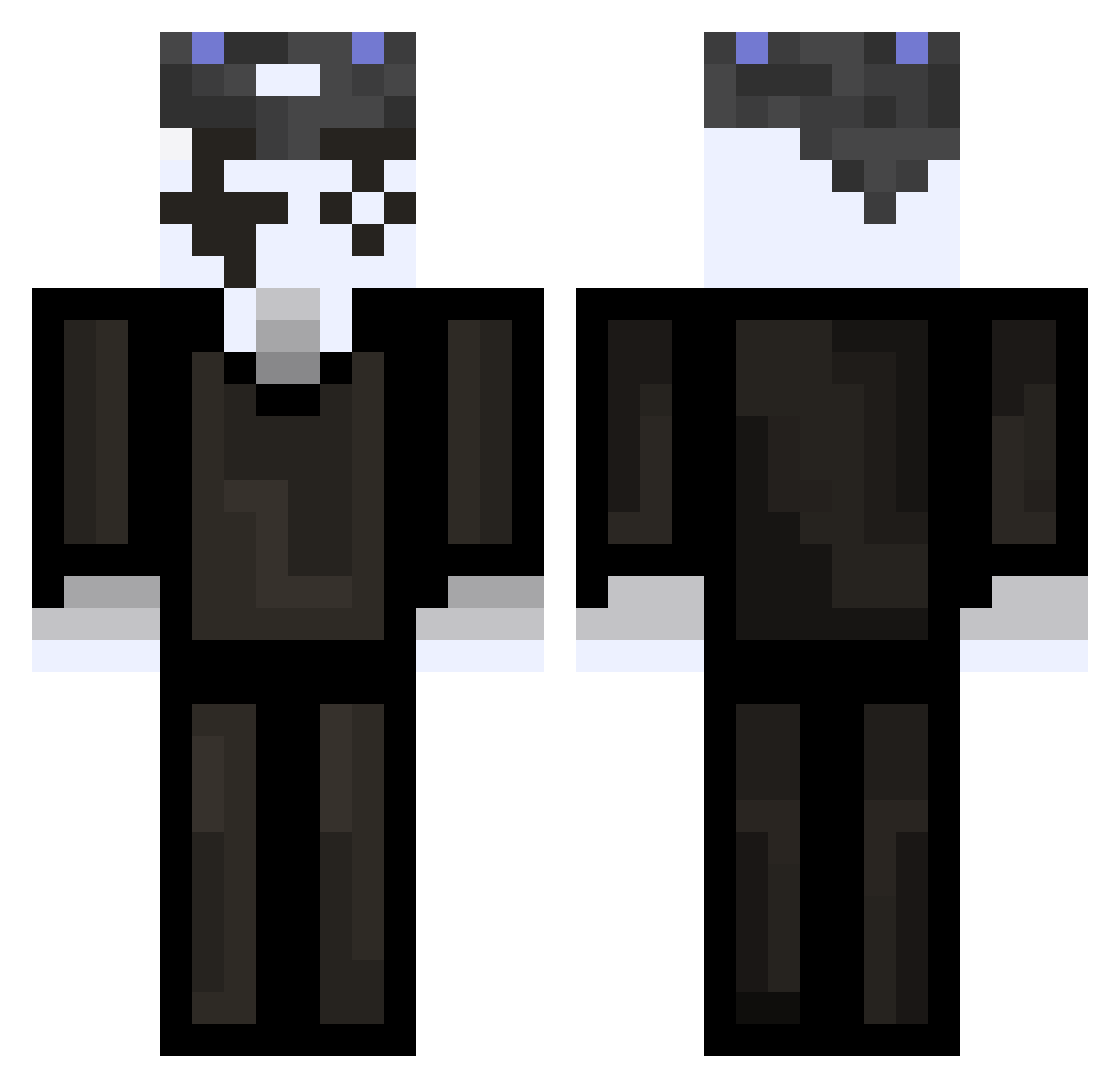 ppsd127 Minecraft skin, front and back view