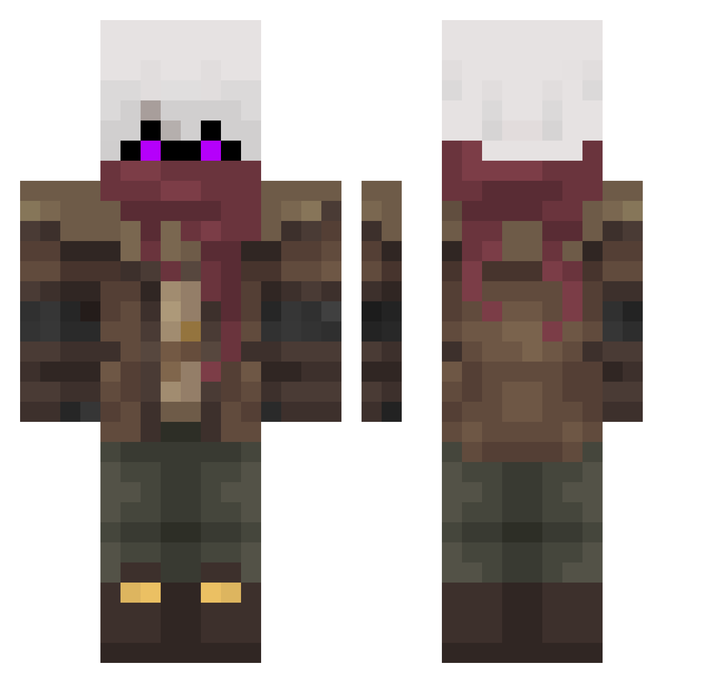 Eltito_07 Minecraft skin, front and back view