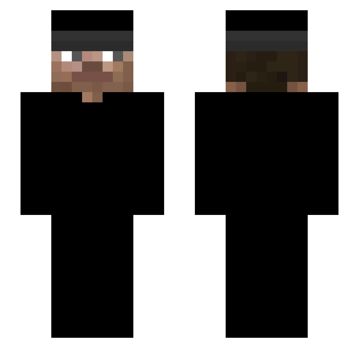 L3itungswasser Minecraft skin, front and back view