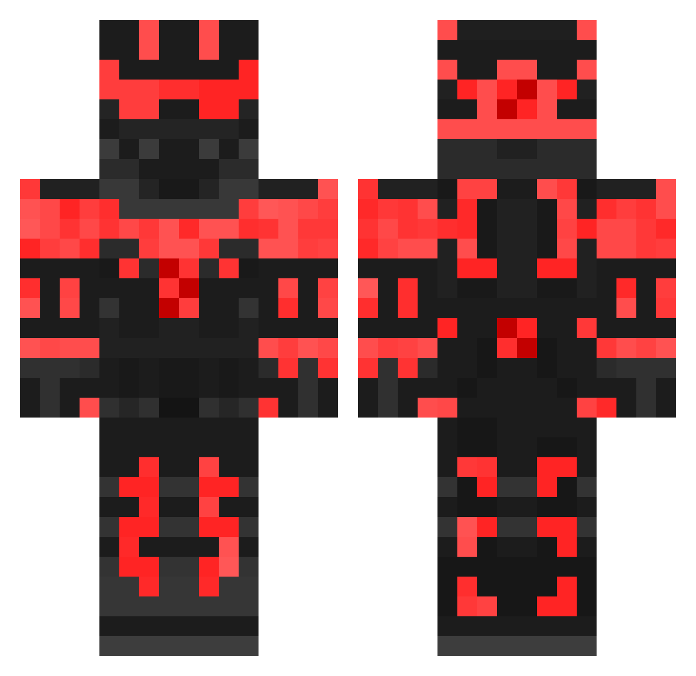 dragonchief11 Minecraft skin, front and back view