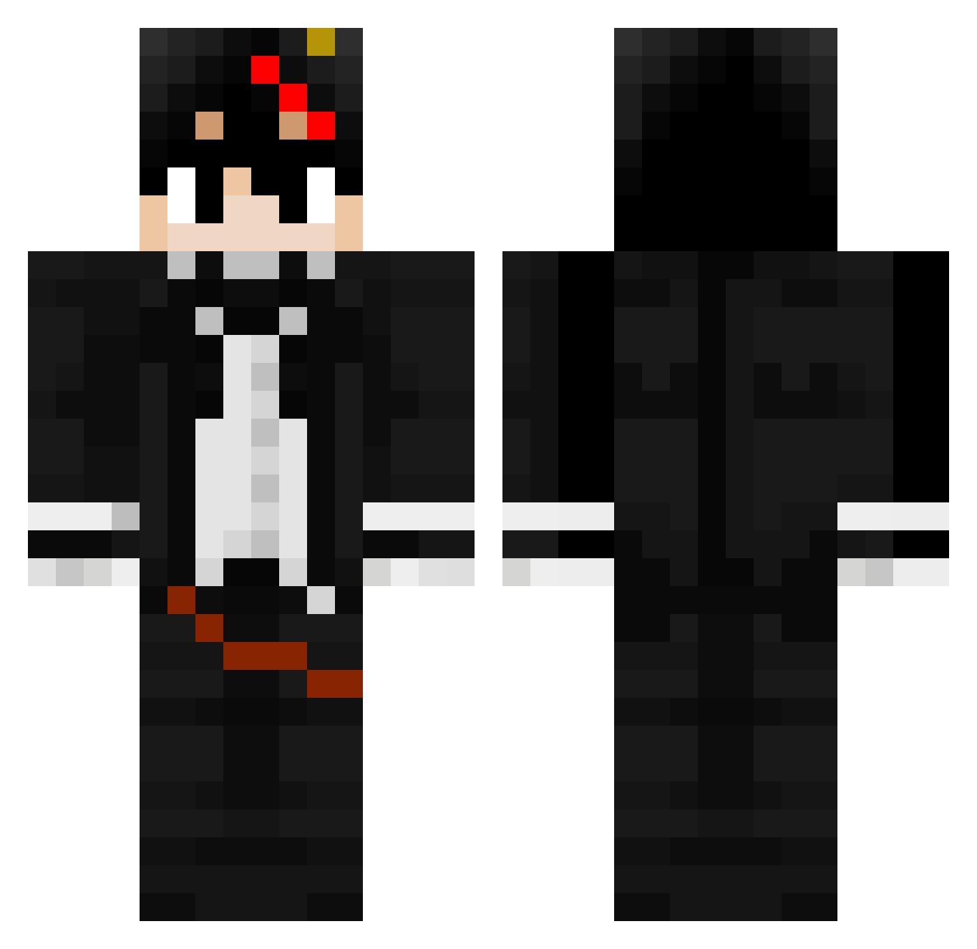 XSwifterX0 Minecraft skin, front and back view