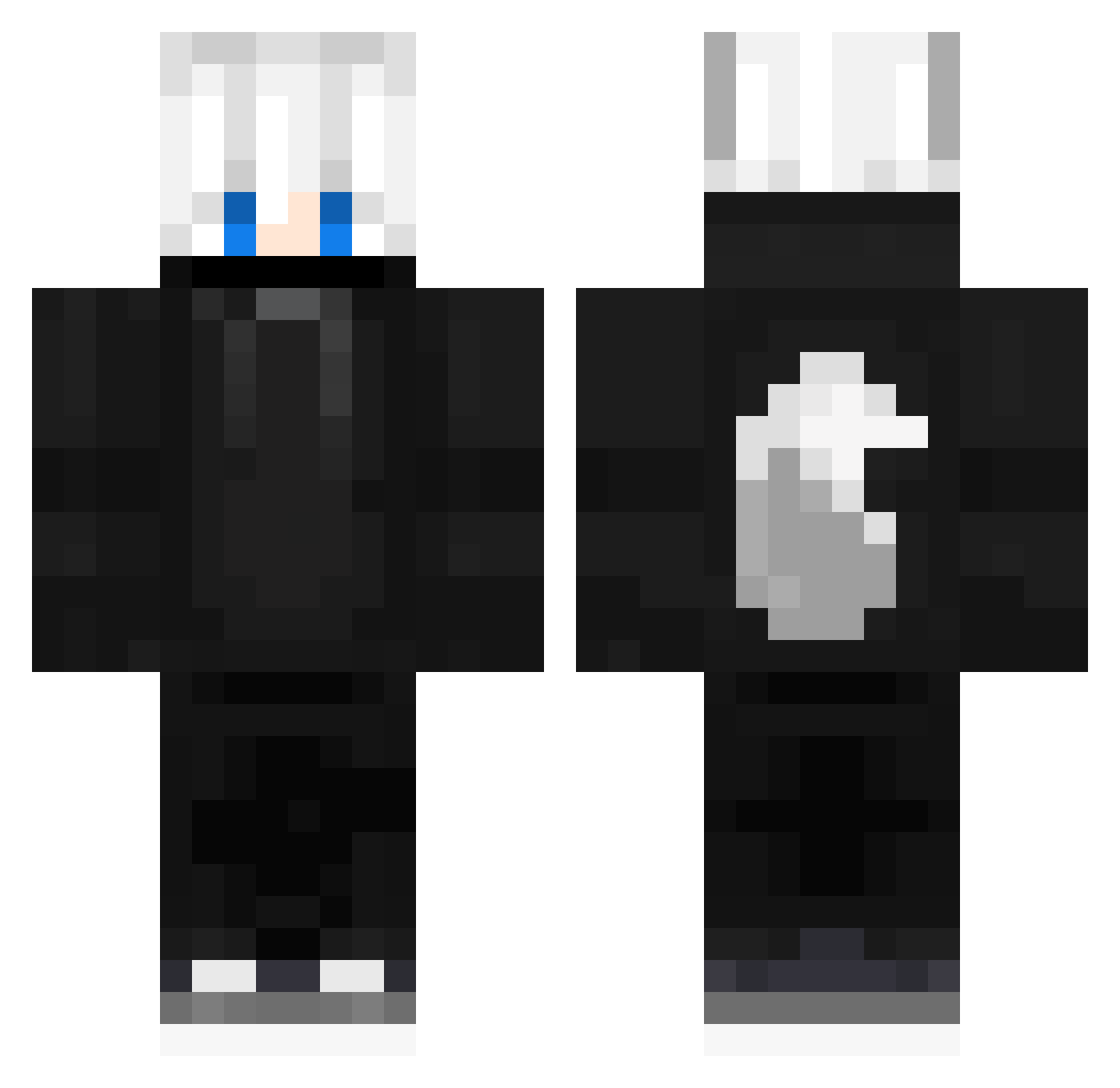 Eurezen Minecraft skin, front and back view
