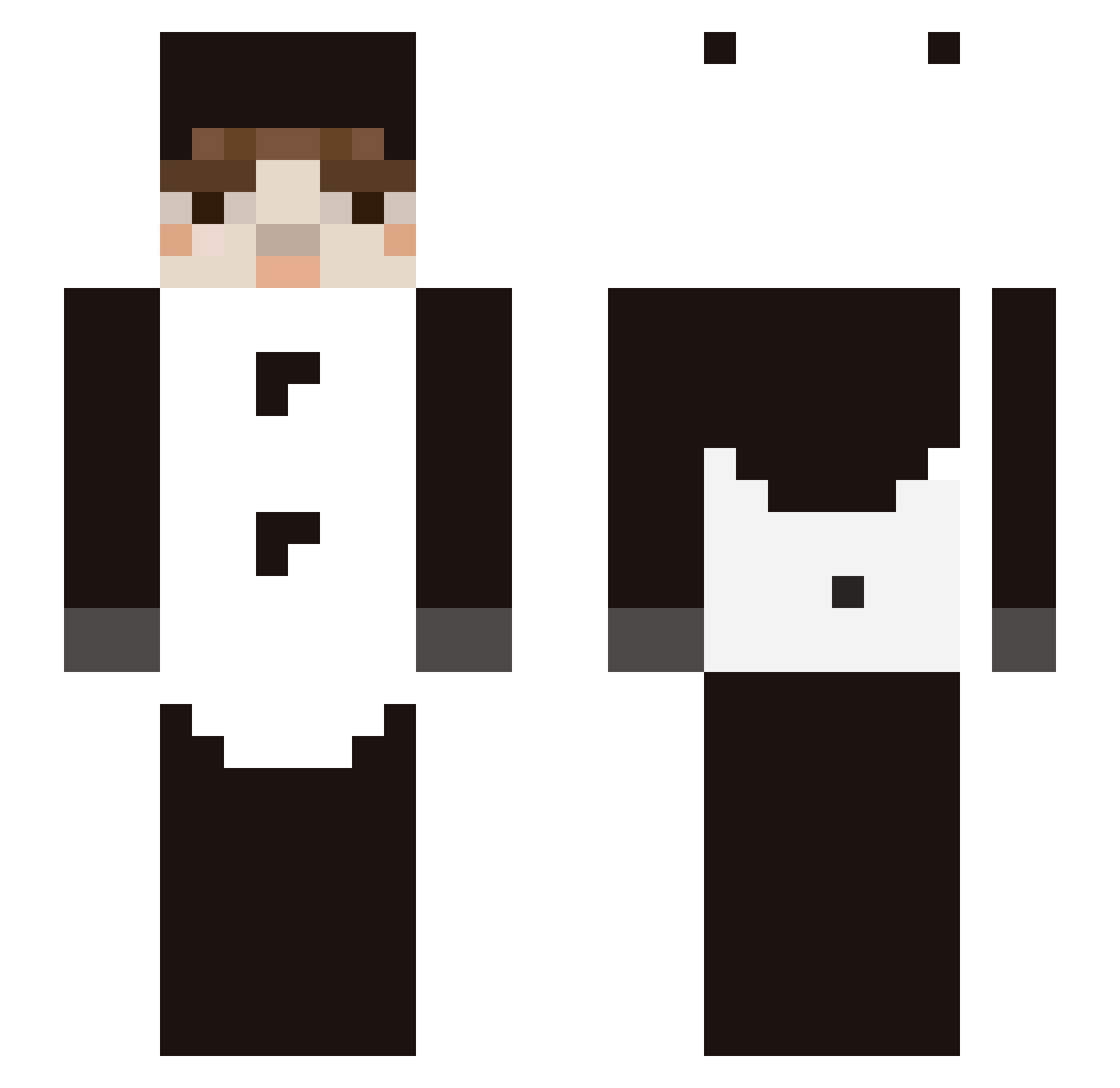 mrmikeguy Minecraft skin, front and back view