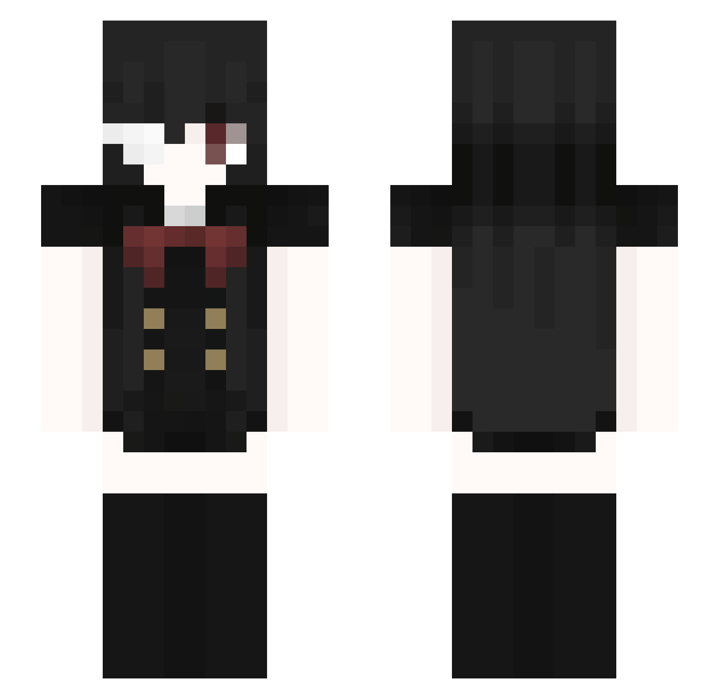 princessLuna1416 Minecraft skin, front and back view