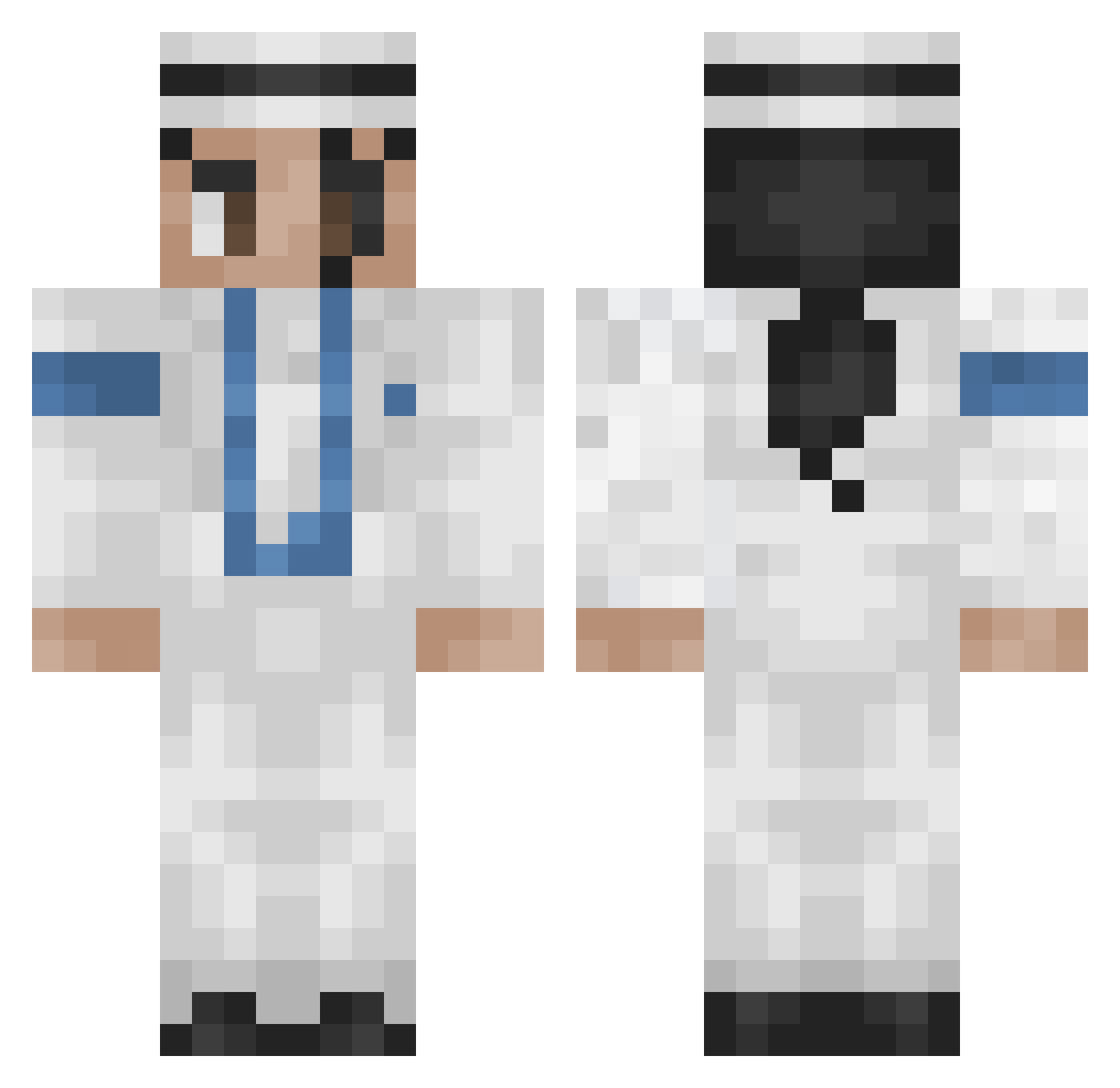 musenviktorlego Minecraft skin, front and back view