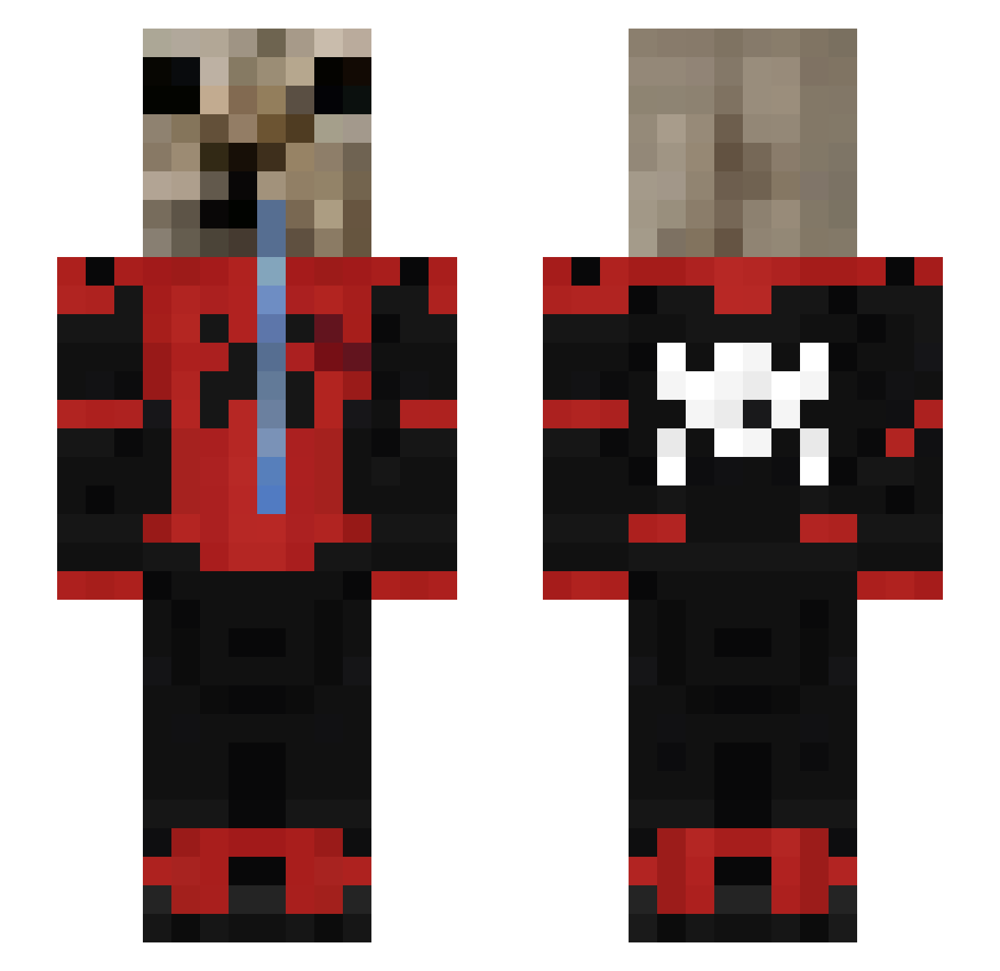 n_SuiRei Minecraft skin, front and back view