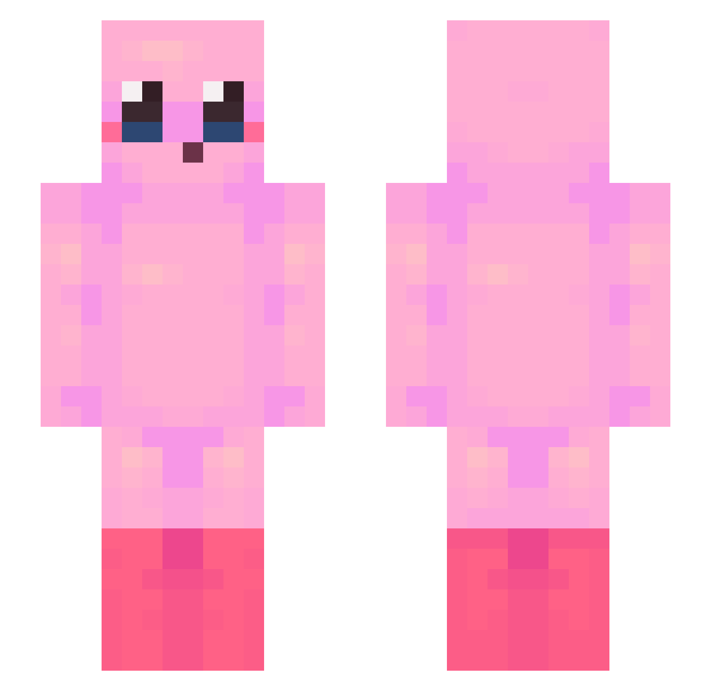 KitCool Minecraft skin, front and back view
