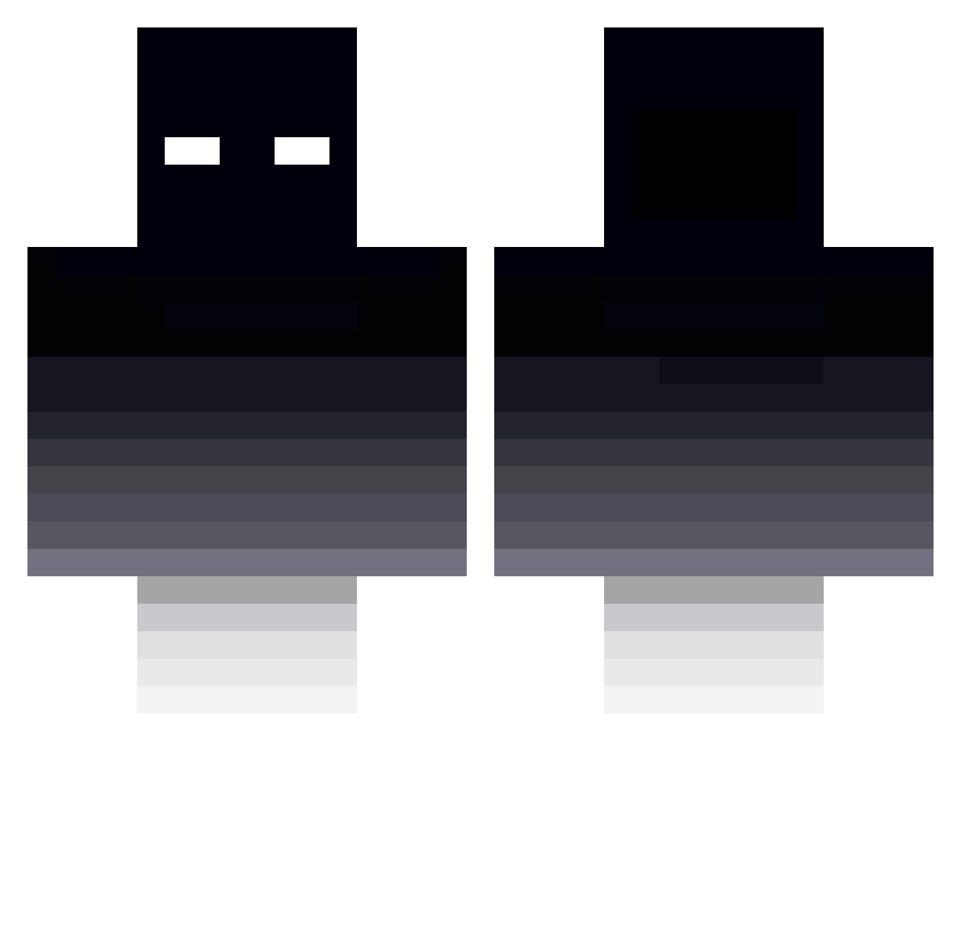 Phantom_Ninjaz Minecraft skin, front and back view