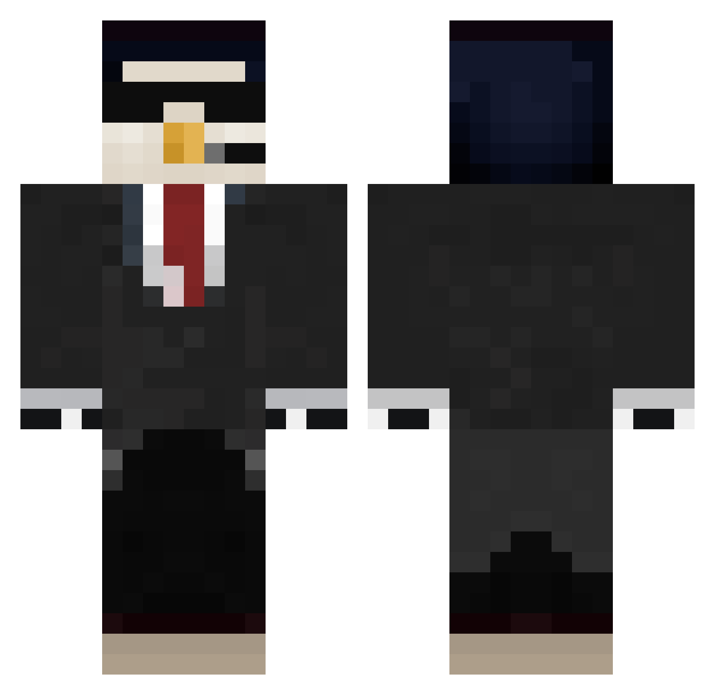 Eddy_Der_Echte Minecraft skin, front and back view