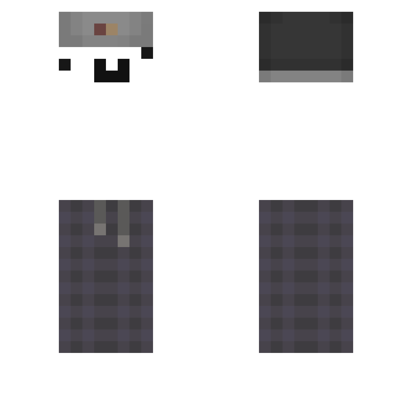 S0larz Minecraft skin, front and back view